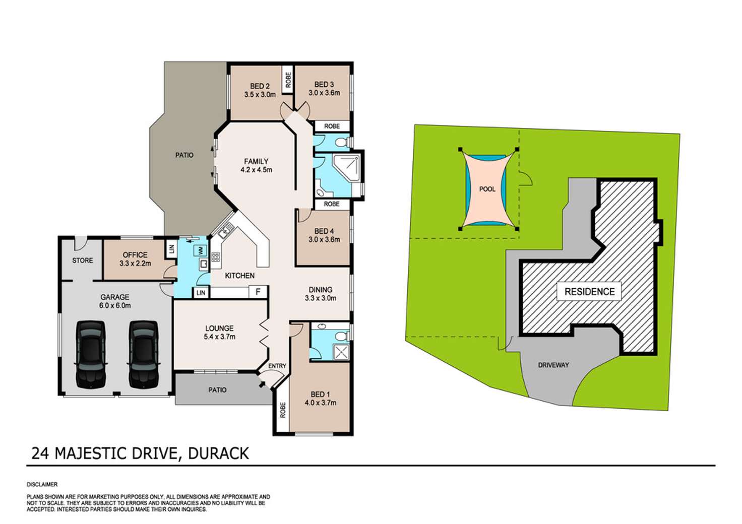 Floorplan of Homely house listing, 24 Majestic Drive, Durack NT 830