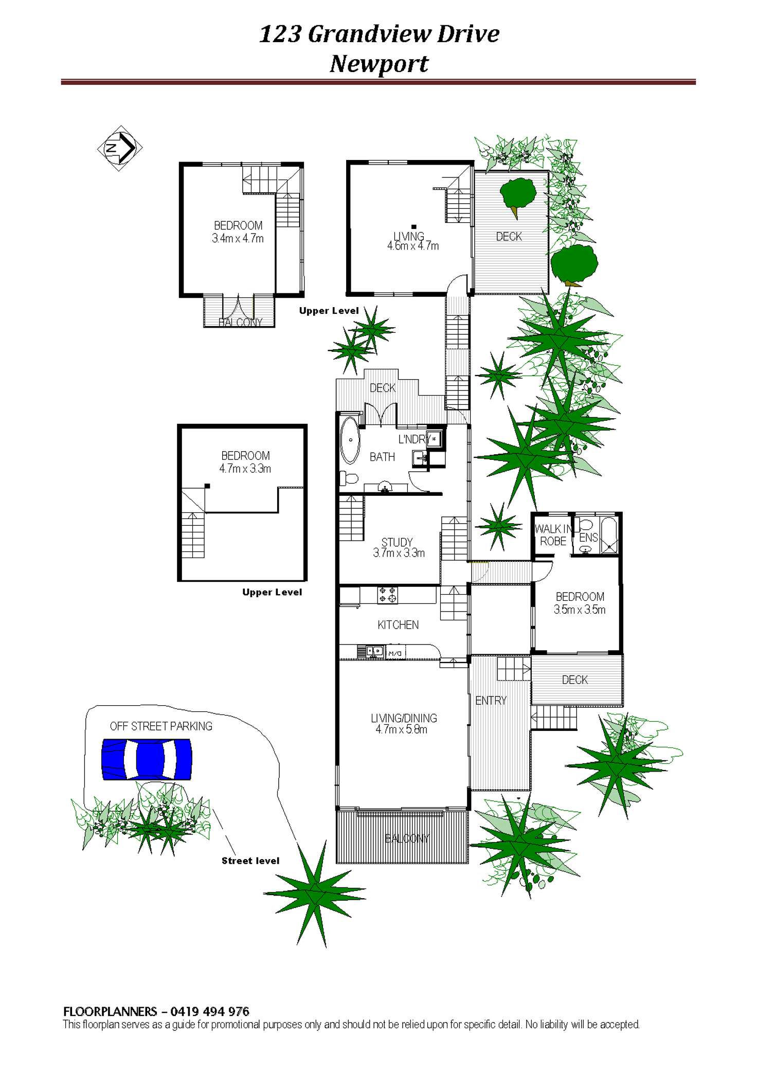 Floorplan of Homely house listing, 123 Grandview Drive, Newport NSW 2106