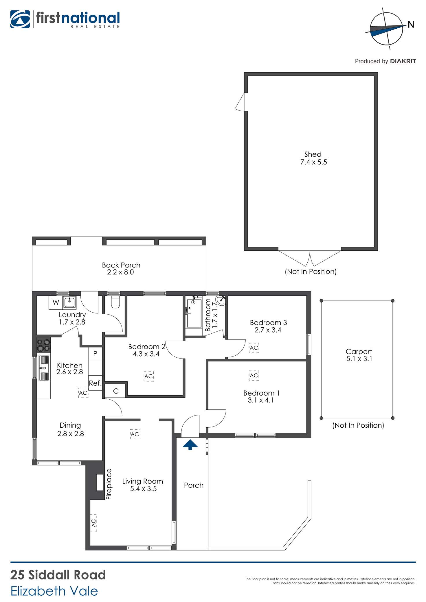 Floorplan of Homely house listing, 25 Siddall Road, Elizabeth Vale SA 5112