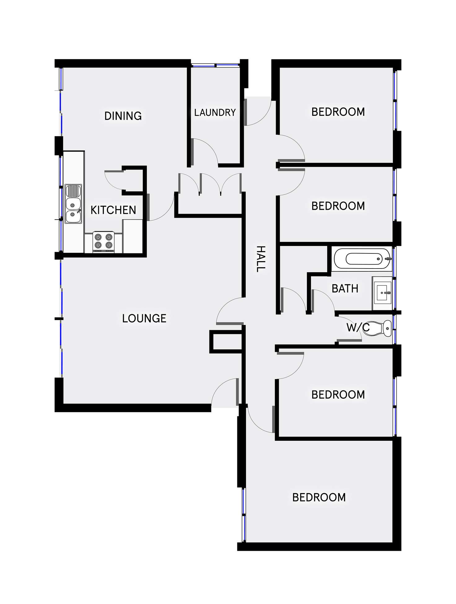 Floorplan of Homely house listing, 12 Bundock Place, Gowrie ACT 2904