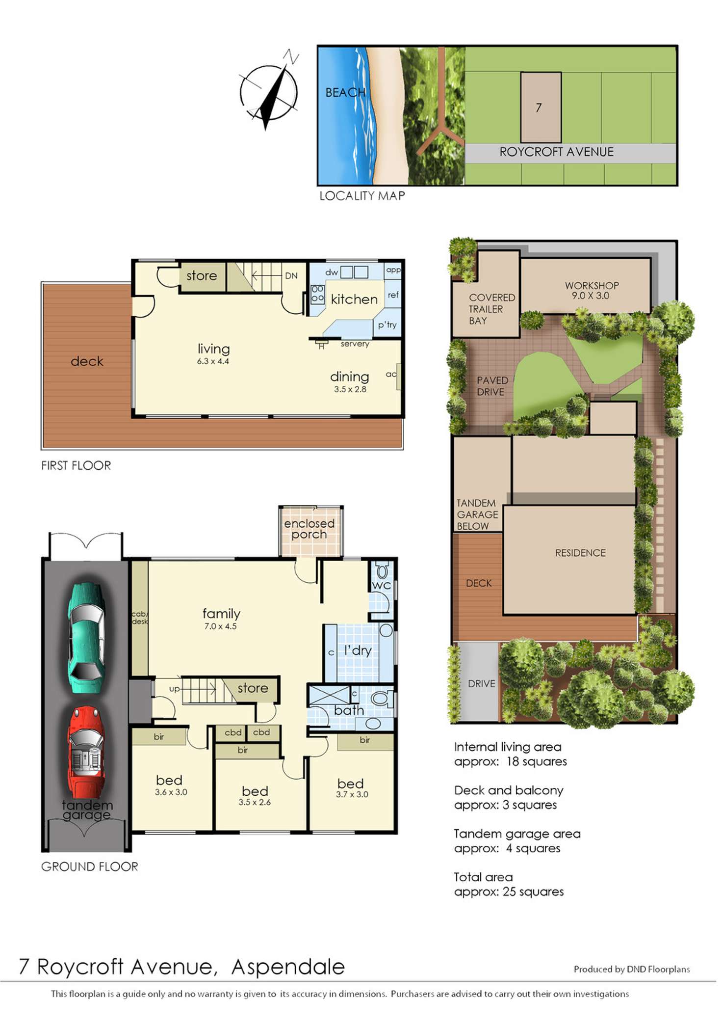 Floorplan of Homely house listing, 7 Roycroft Avenue, Aspendale VIC 3195