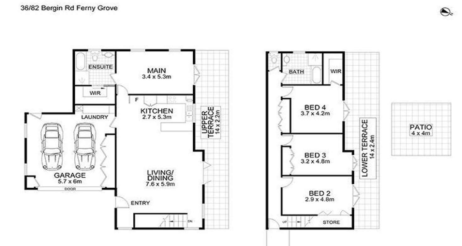 Floorplan of Homely house listing, 36/82 Bergin Road, Ferny Grove QLD 4055