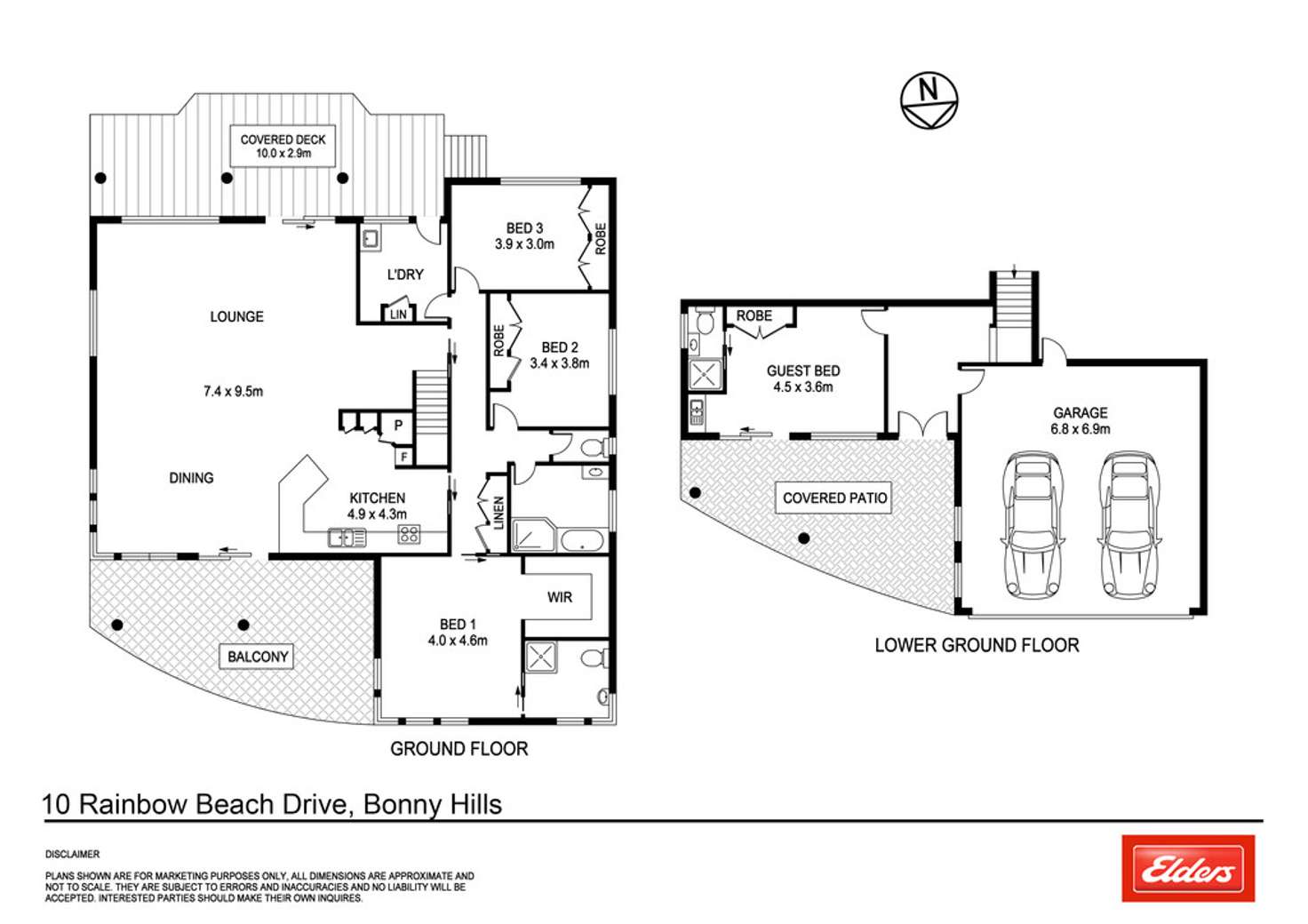 Floorplan of Homely house listing, 10 Rainbow Beach Drive, Bonny Hills NSW 2445