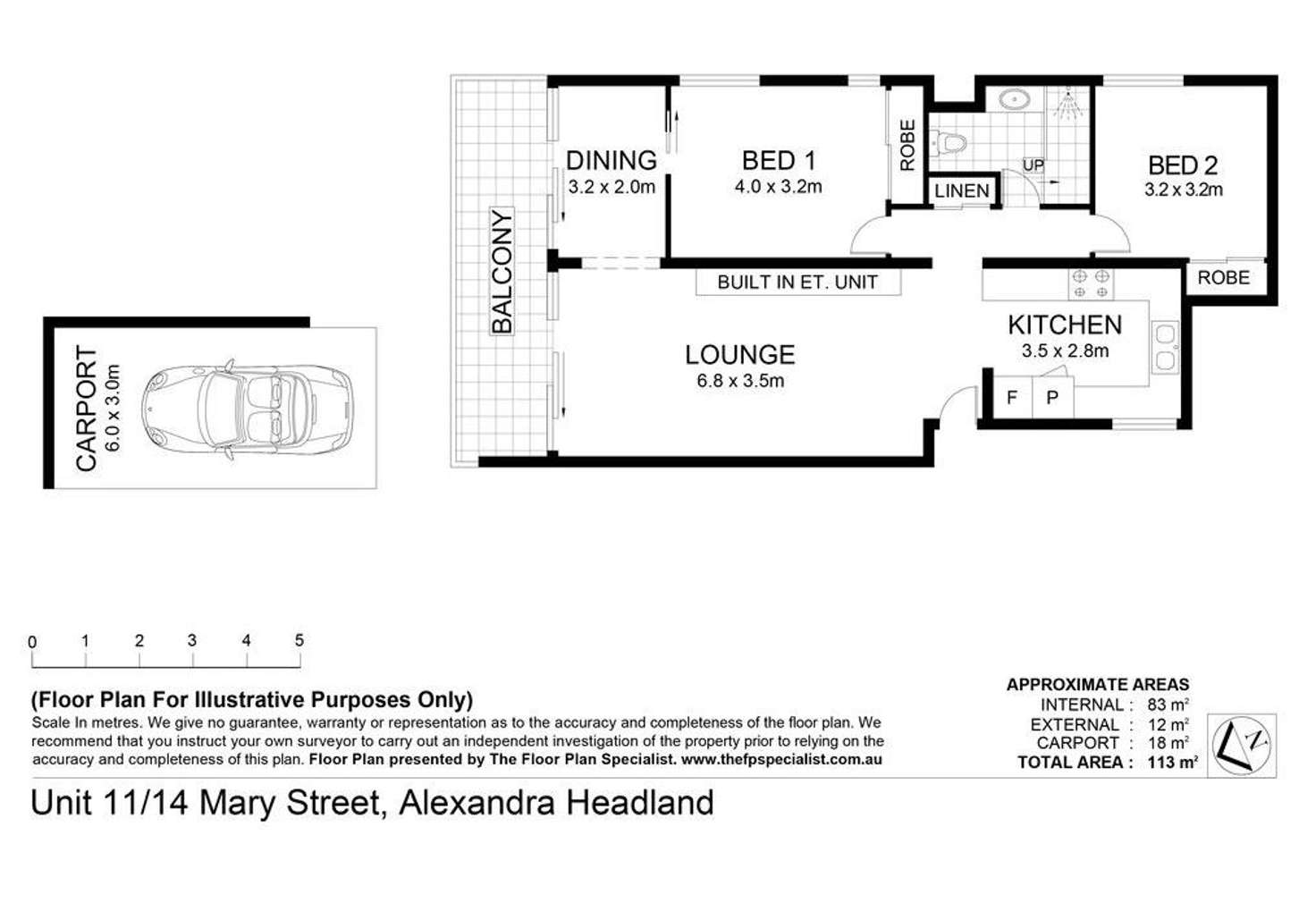 Floorplan of Homely apartment listing, 11/14 Mary Street, Alexandra Headland QLD 4572