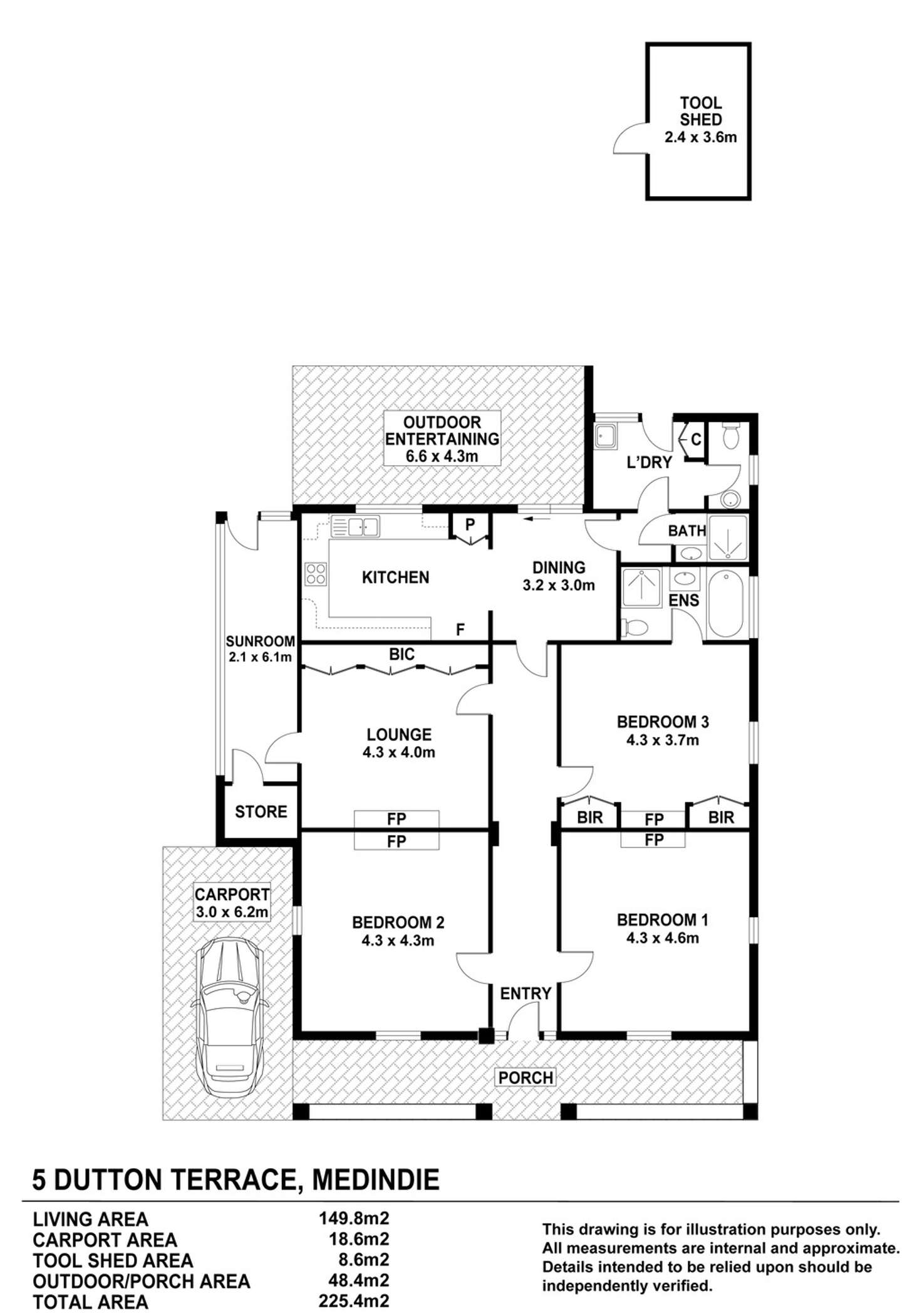 Floorplan of Homely house listing, 5 Dutton Terrace, Medindie SA 5081