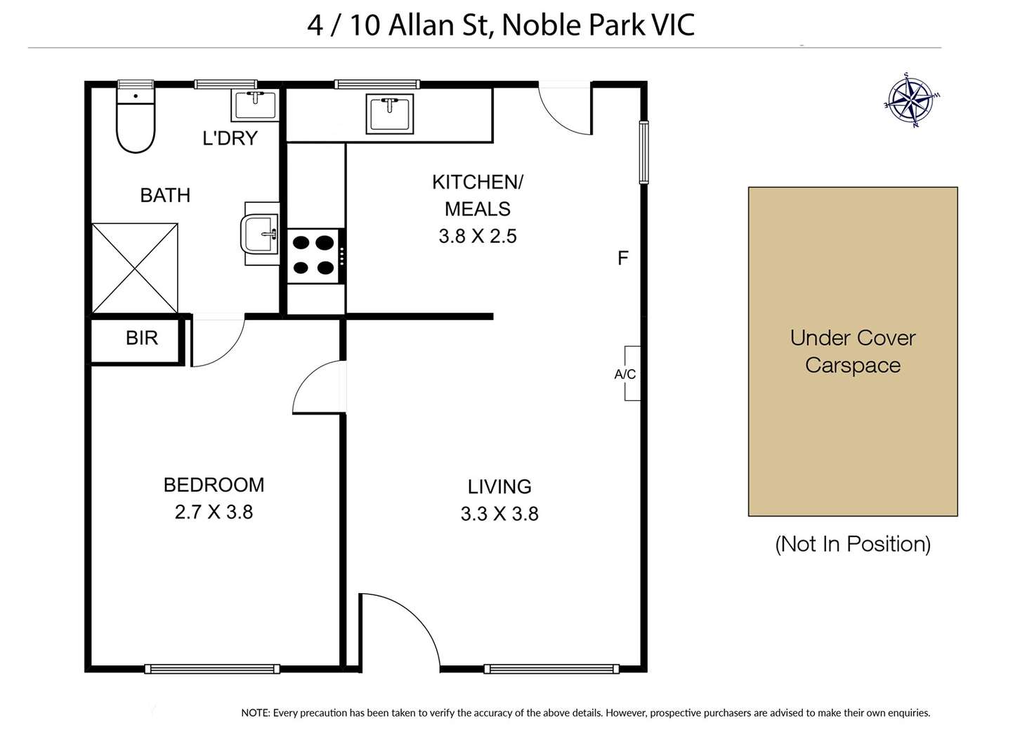 Floorplan of Homely unit listing, 4/10 Allan Street, Noble Park VIC 3174