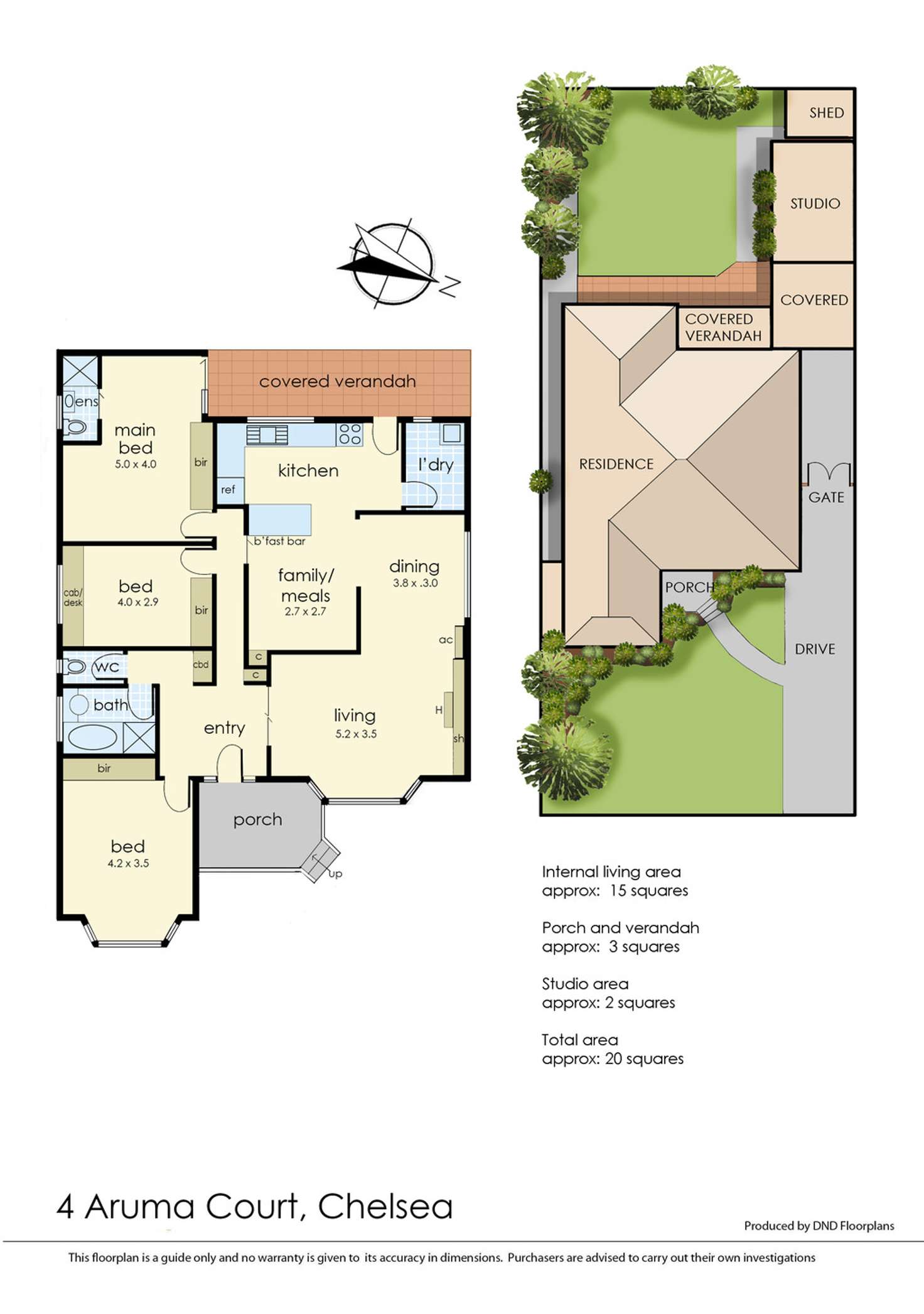 Floorplan of Homely house listing, 4 Aruma Court, Chelsea VIC 3196