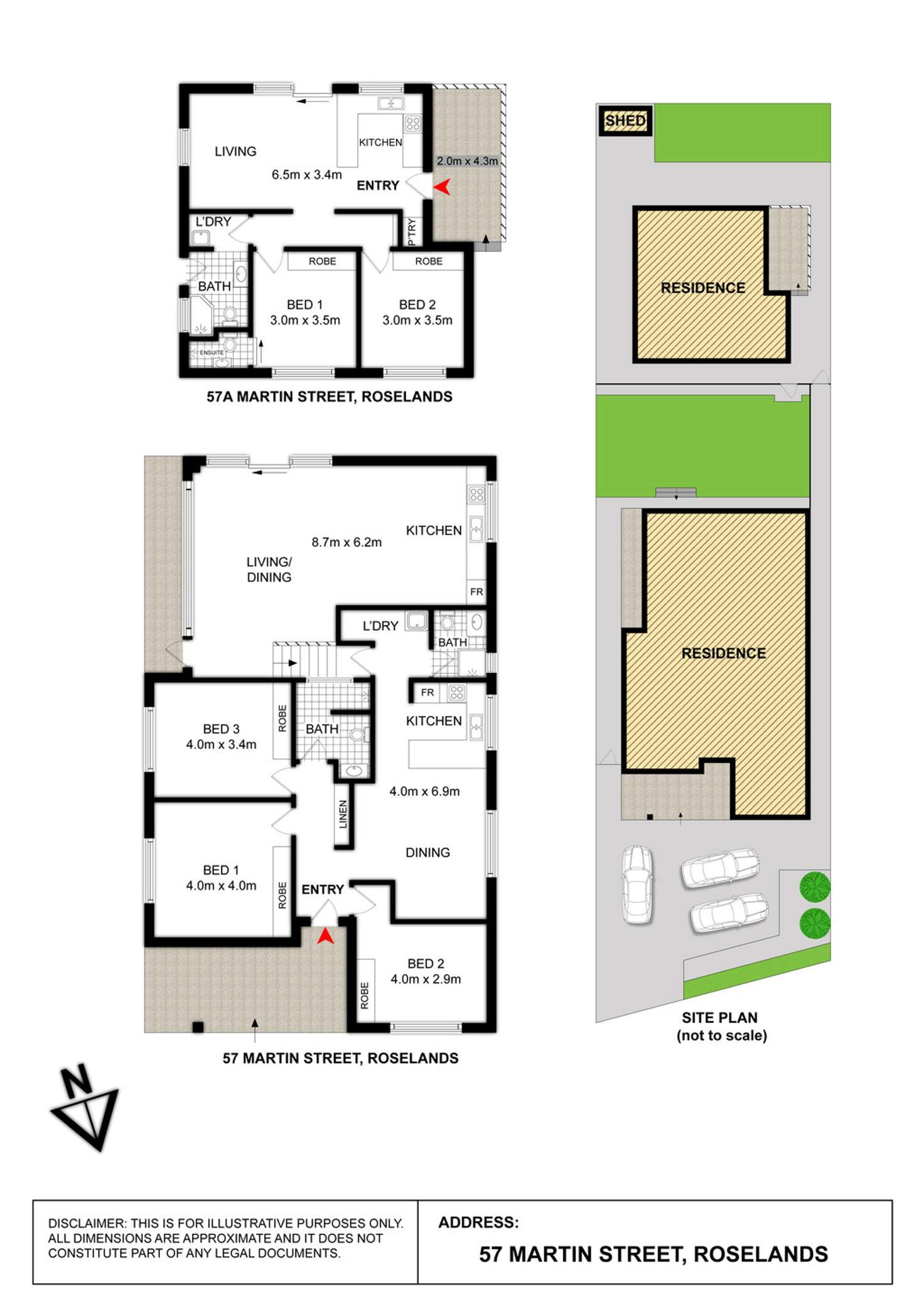 Floorplan of Homely house listing, 57 Martin Street, Roselands NSW 2196