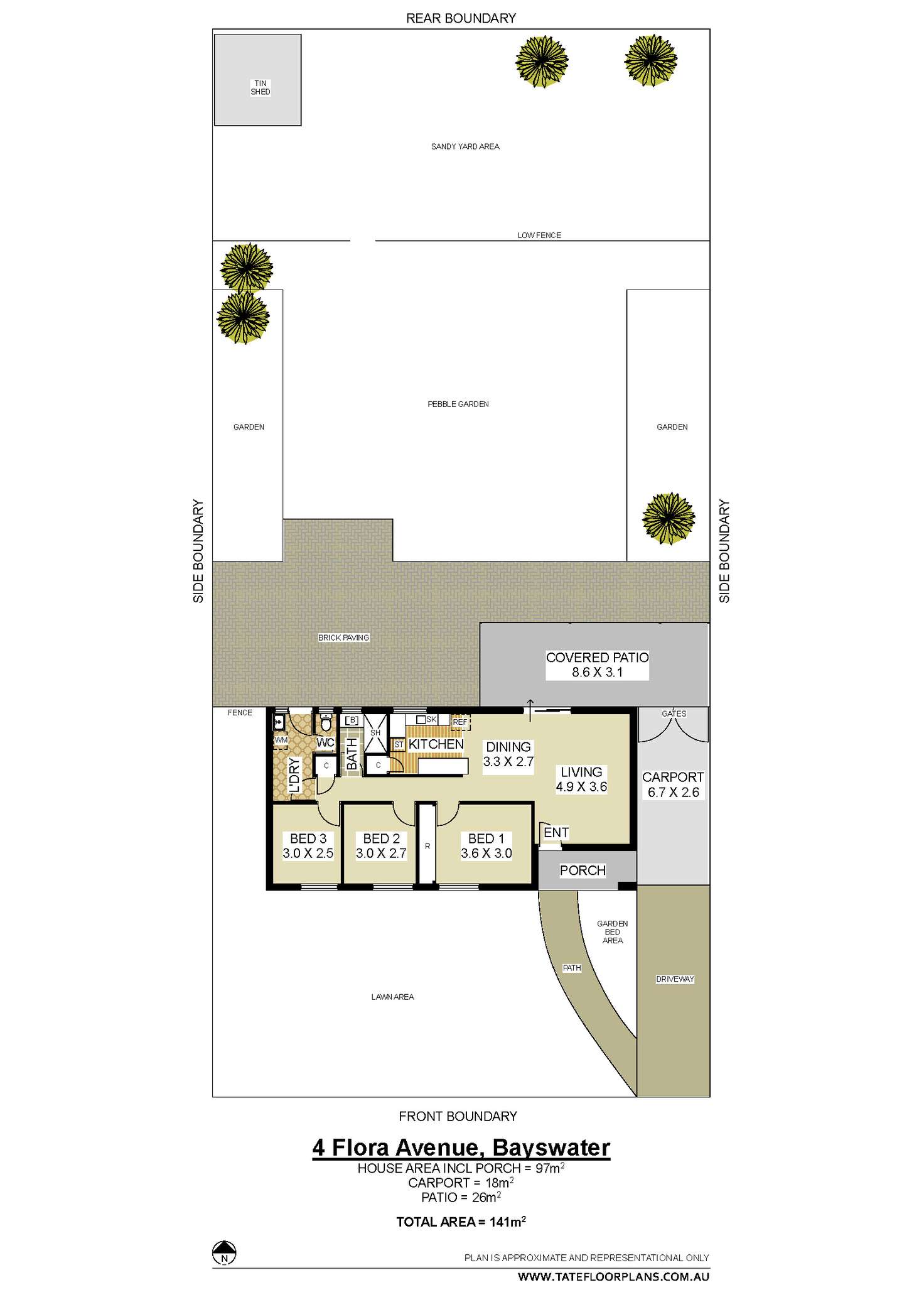 Floorplan of Homely house listing, 4 Flora Avenue, Bayswater WA 6053