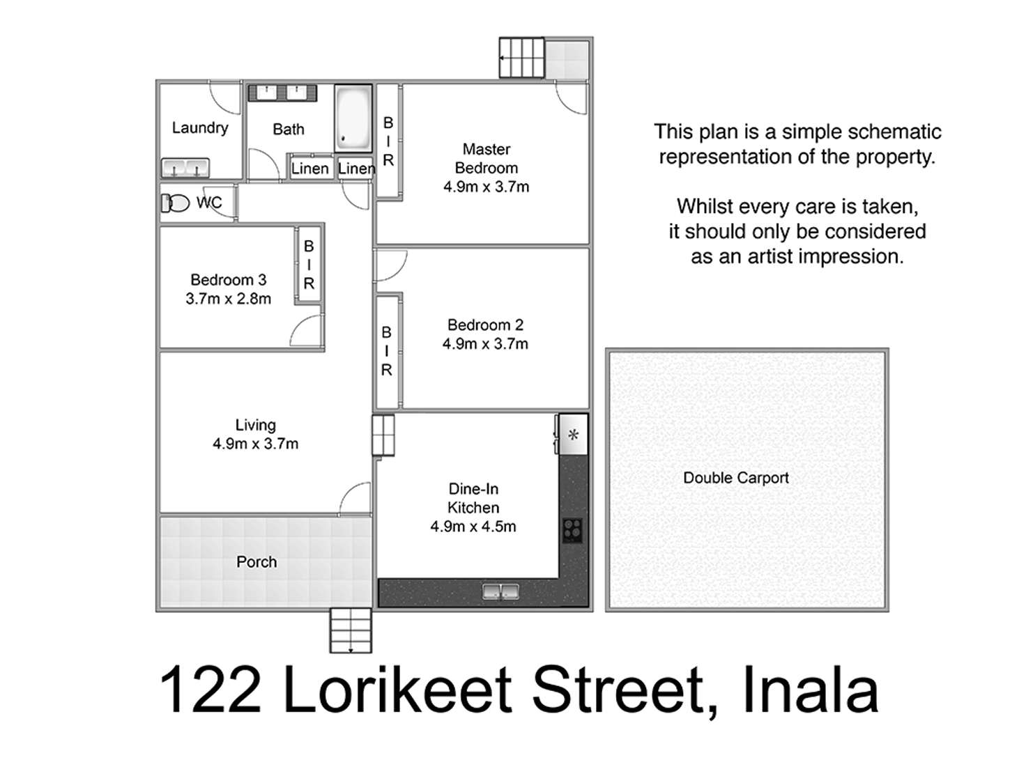 Floorplan of Homely house listing, 122 Lorikeet Street, Inala QLD 4077