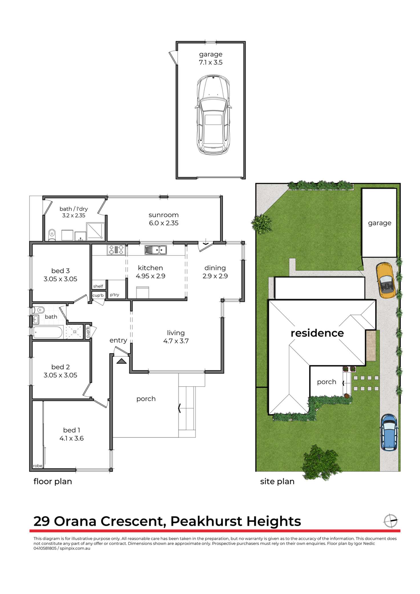Floorplan of Homely house listing, 29 Orana Crescent, Peakhurst Heights NSW 2210