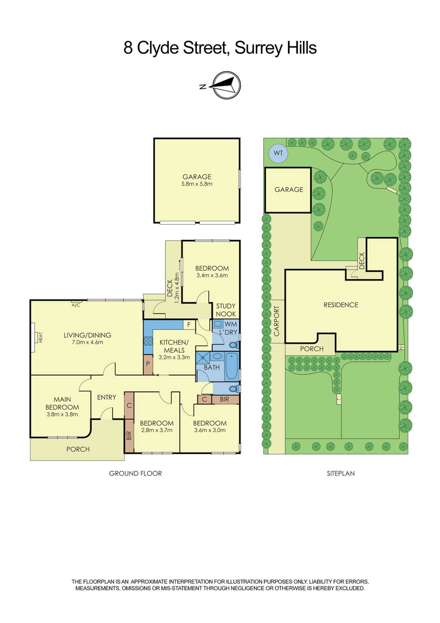Floorplan of Homely house listing, 8 Clyde Street, Surrey Hills VIC 3127