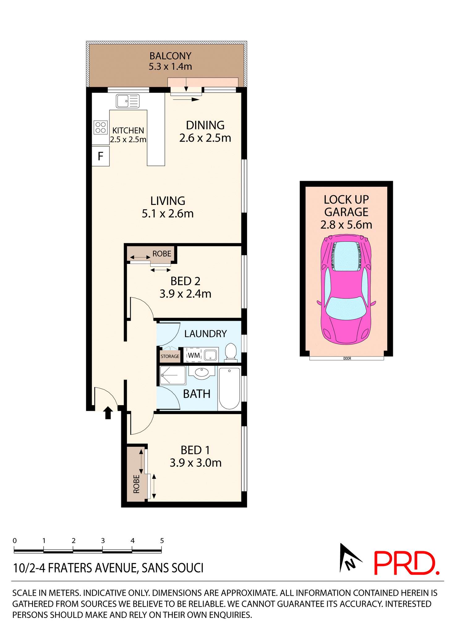 Floorplan of Homely apartment listing, 10/2-4 Fraters Avenue, Sans Souci NSW 2219