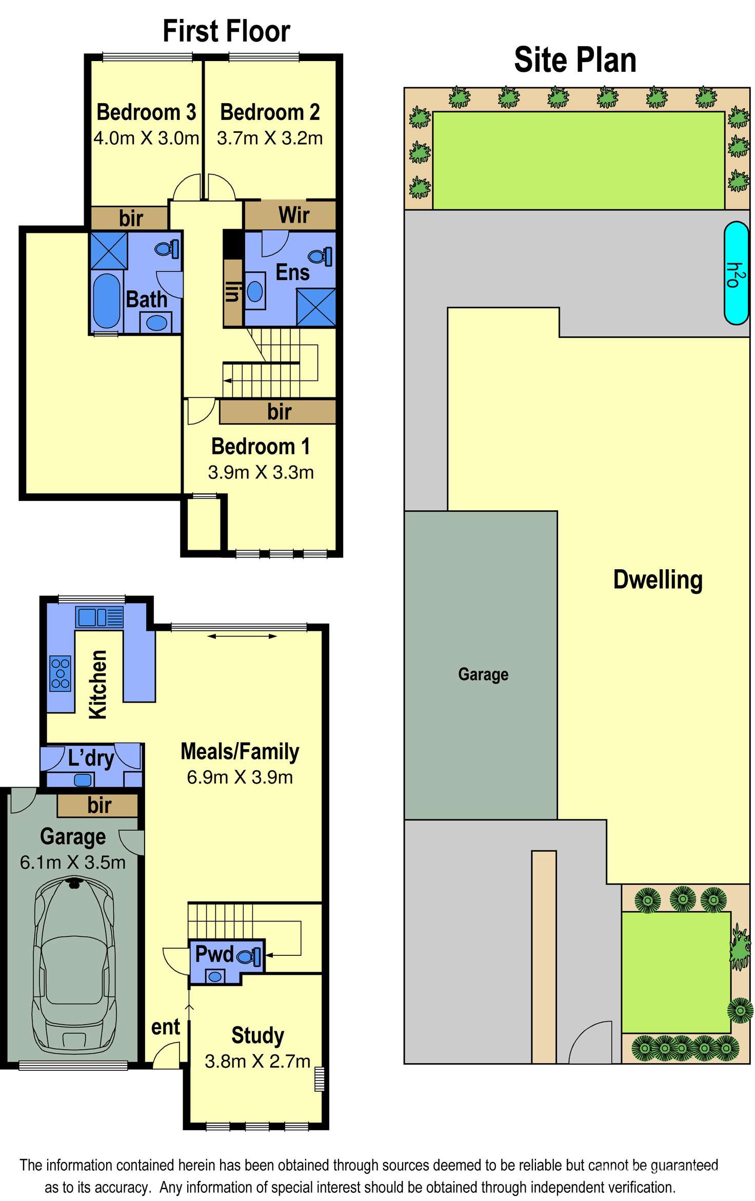 Floorplan of Homely townhouse listing, 87 Nickson Street, Bundoora VIC 3083