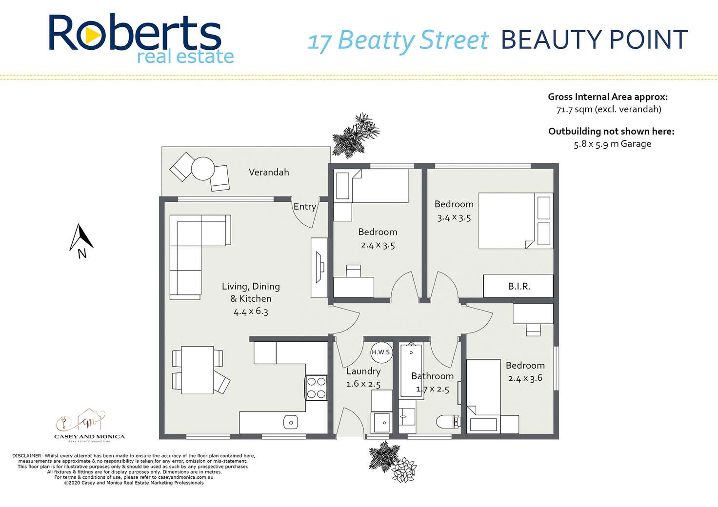 Floorplan of Homely house listing, 17 Beatty Street, Beauty Point TAS 7270