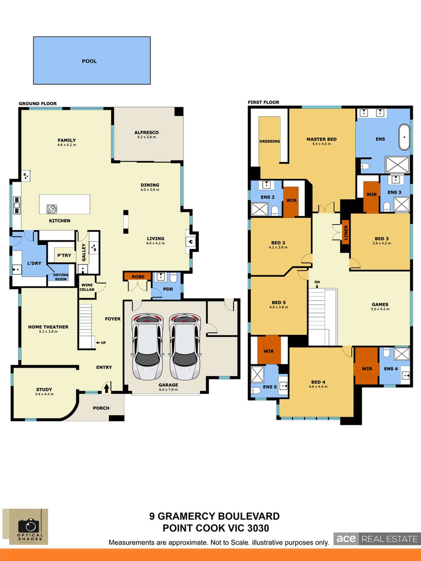 Floorplan of Homely house listing, 9 Gramercy Blvd, Point Cook VIC 3030