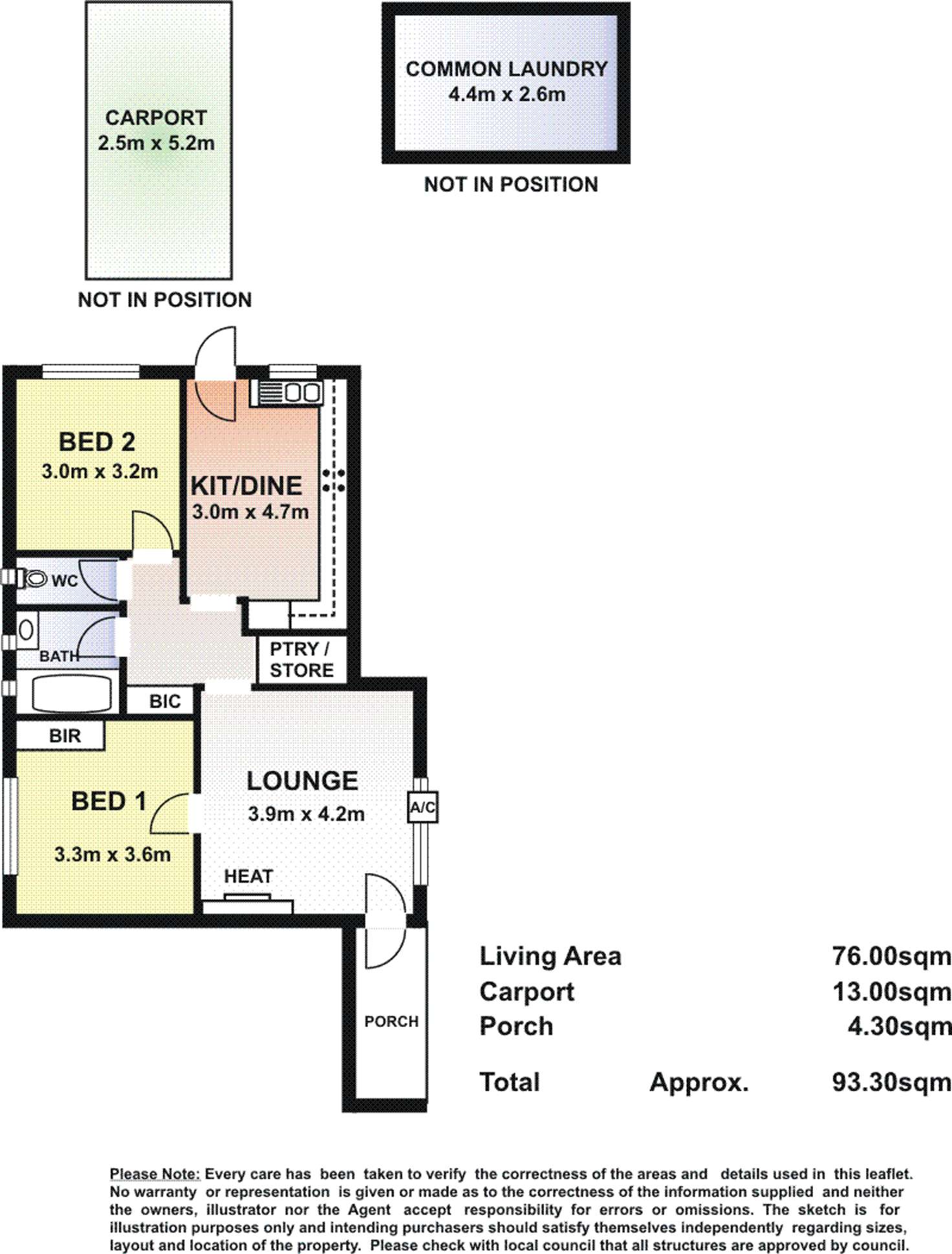 Floorplan of Homely unit listing, 4/135 Glengyle Terrace, Plympton SA 5038