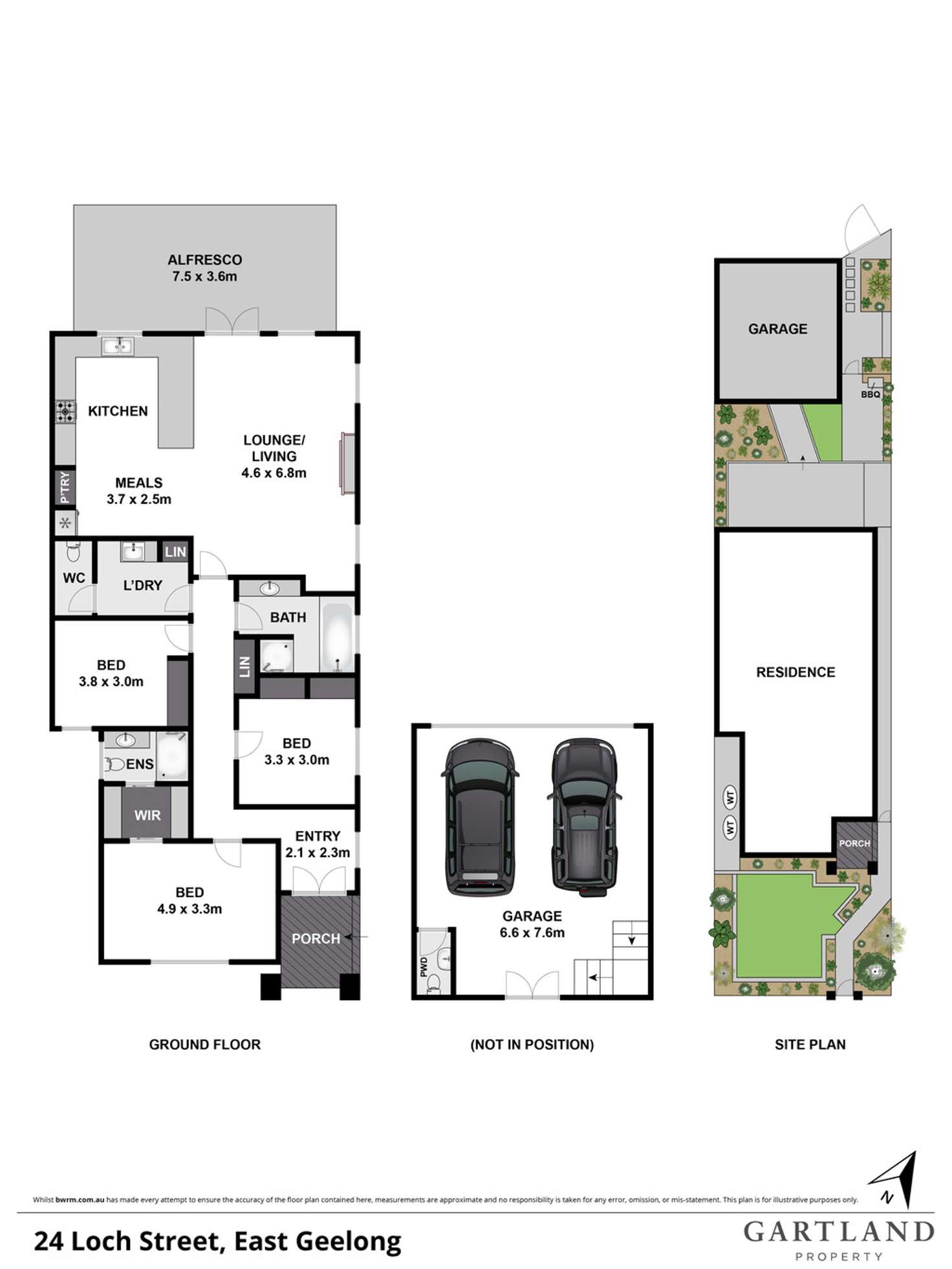 Floorplan of Homely house listing, 24 Loch Street, East Geelong VIC 3219