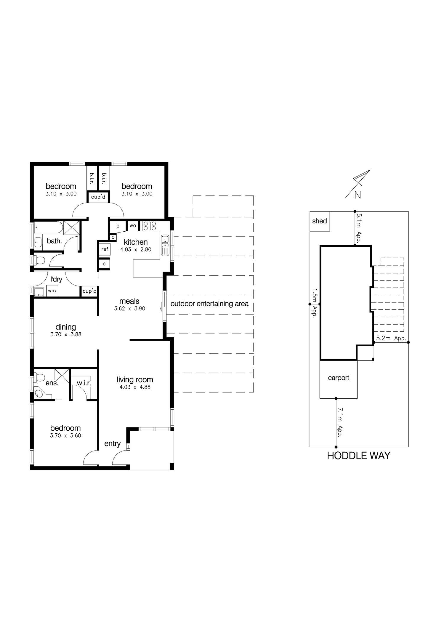 Floorplan of Homely house listing, 20 Hoddle Way, Altona Meadows VIC 3028