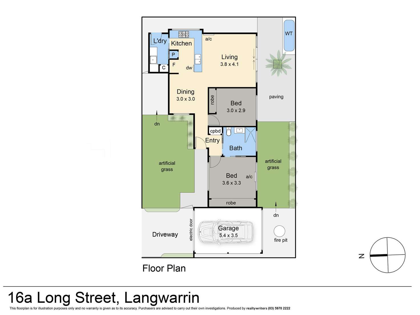 Floorplan of Homely house listing, 16A Long Street, Langwarrin VIC 3910