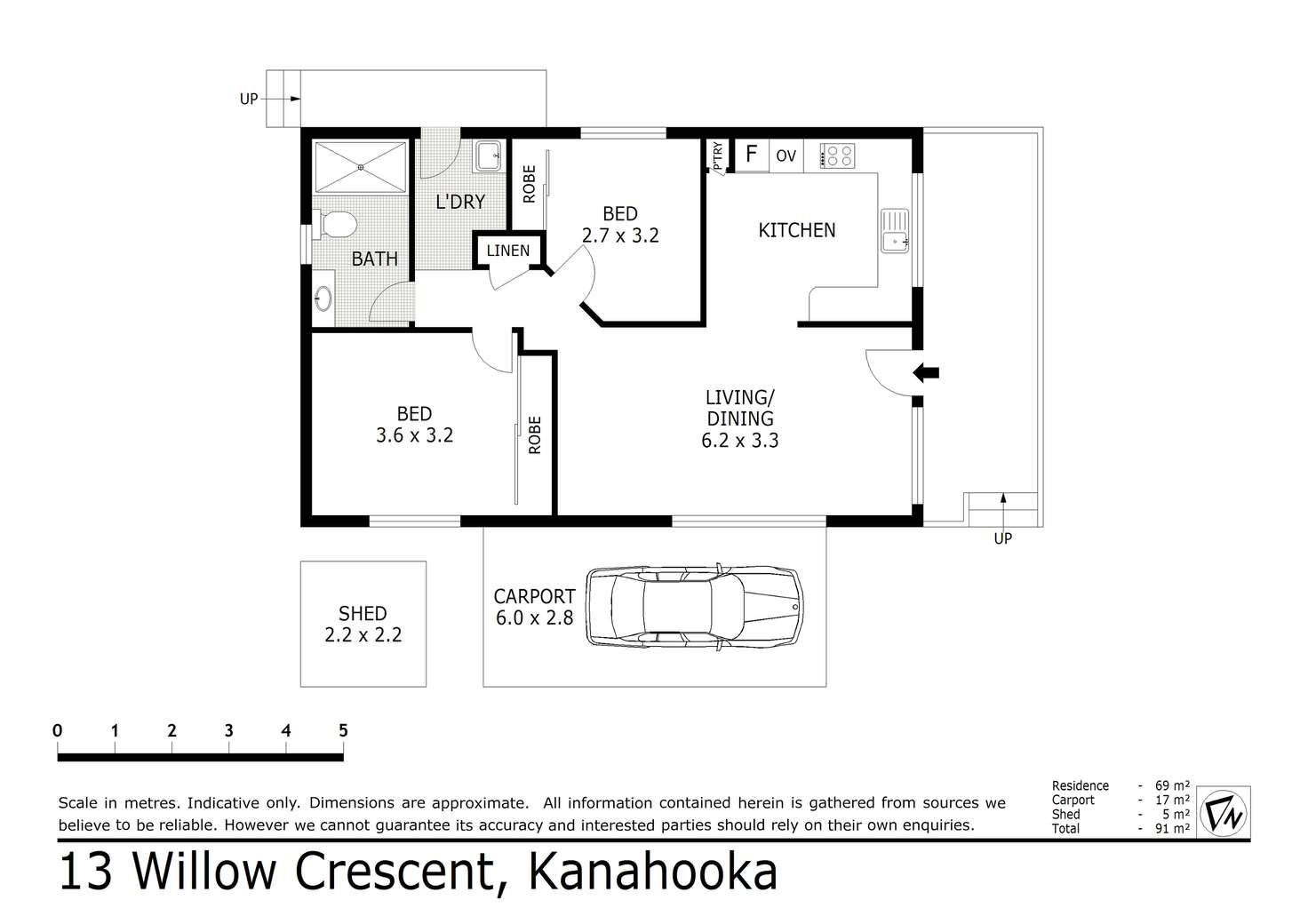 Floorplan of Homely house listing, 13 Willow Crescent, Kanahooka NSW 2530