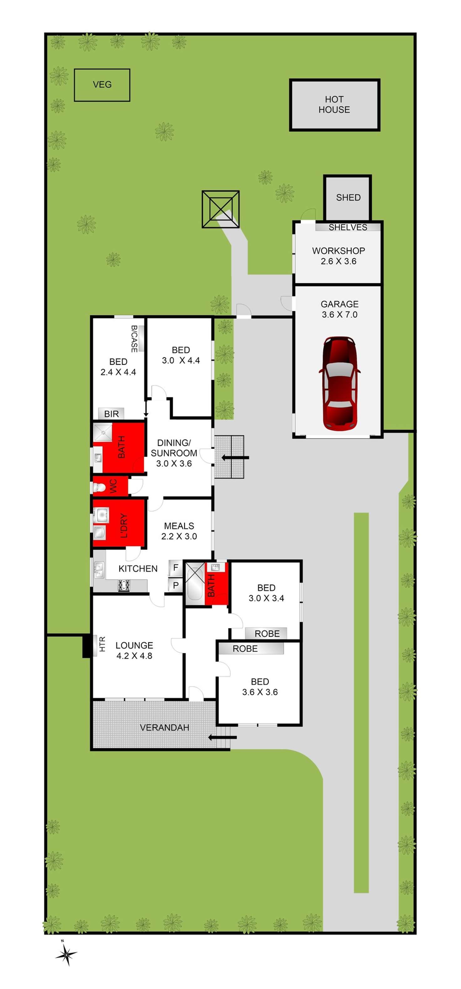 Floorplan of Homely house listing, 18 Henry Street, Belmont VIC 3216