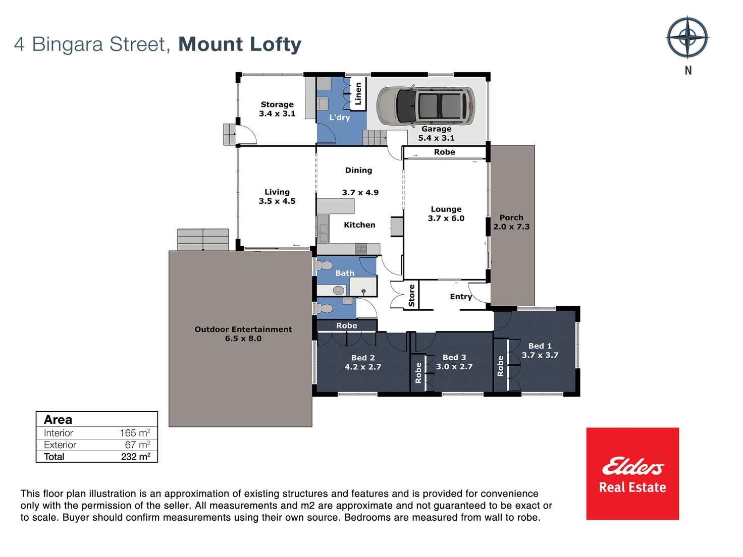 Floorplan of Homely house listing, 4A Bingara Street, Mount Lofty QLD 4350