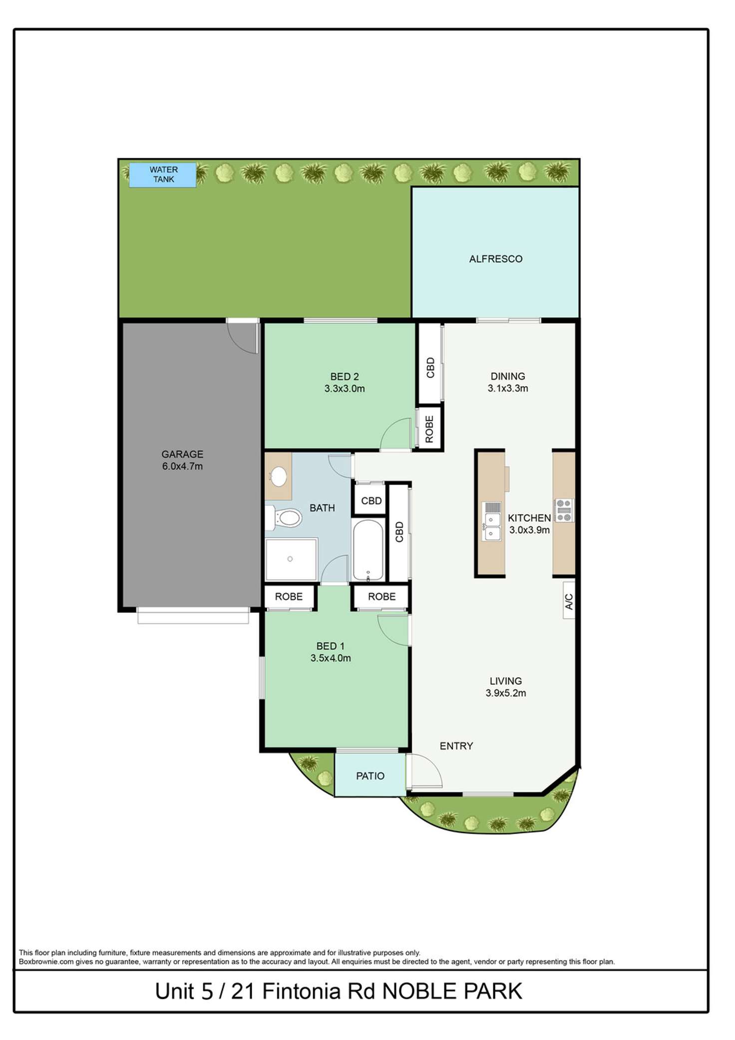 Floorplan of Homely unit listing, 5/21 Fintonia Road, Noble Park VIC 3174