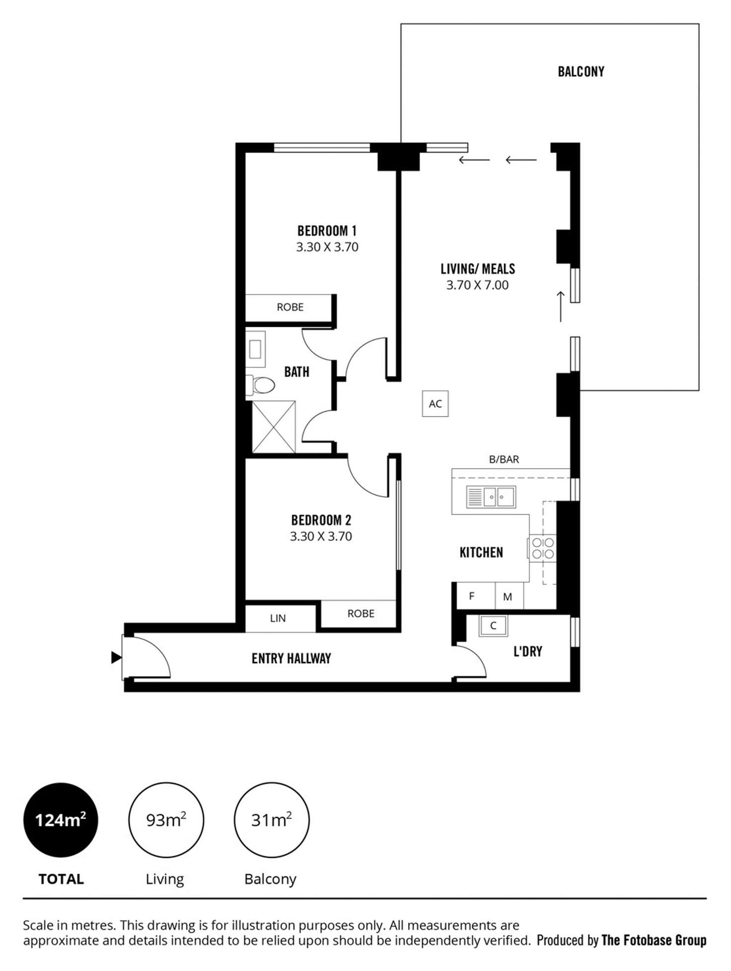 Floorplan of Homely apartment listing, 101/30-34 Garden Terrace, Mawson Lakes SA 5095