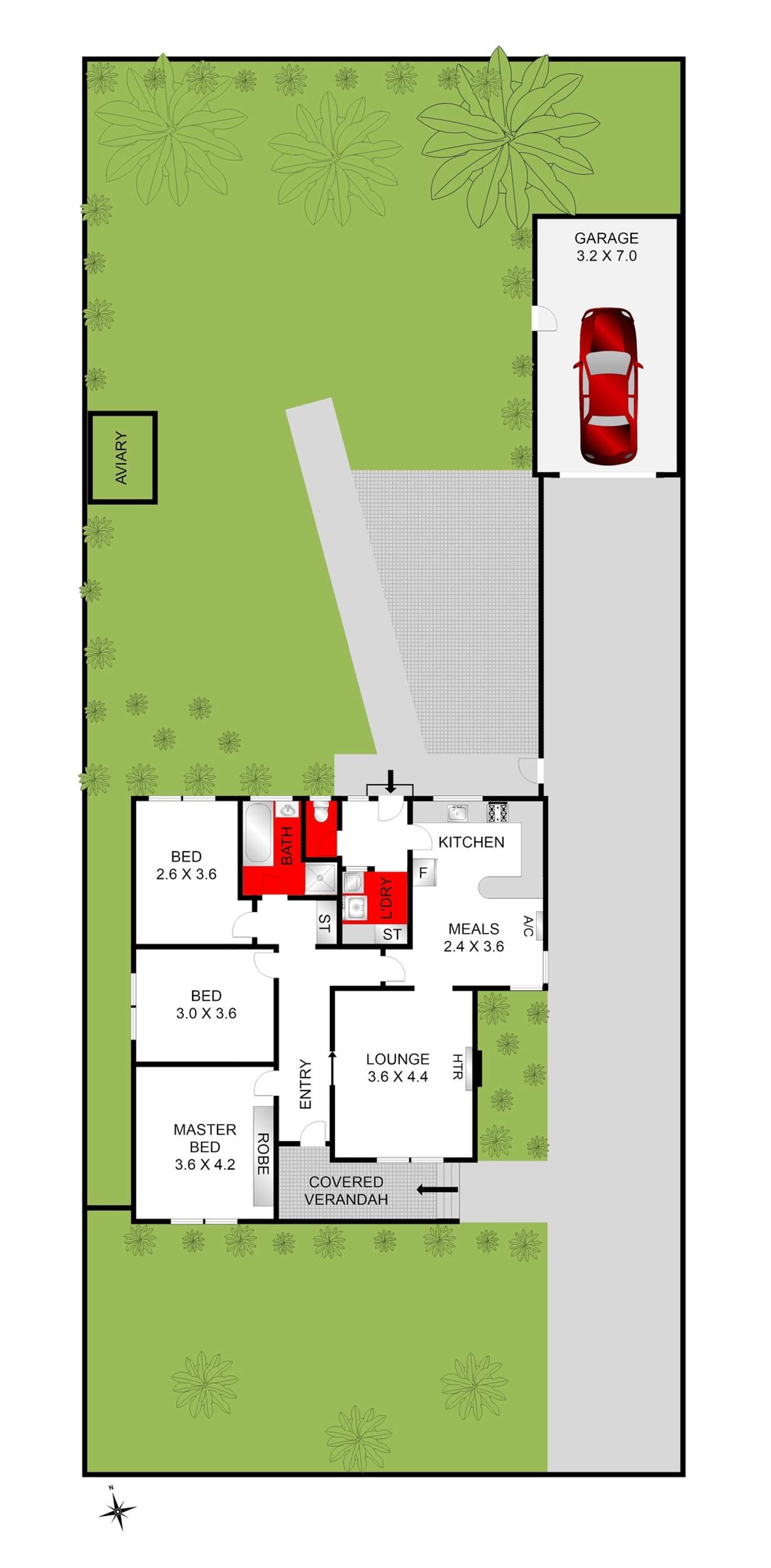 Floorplan of Homely house listing, 34 Cuthbert Avenue, Highton VIC 3216