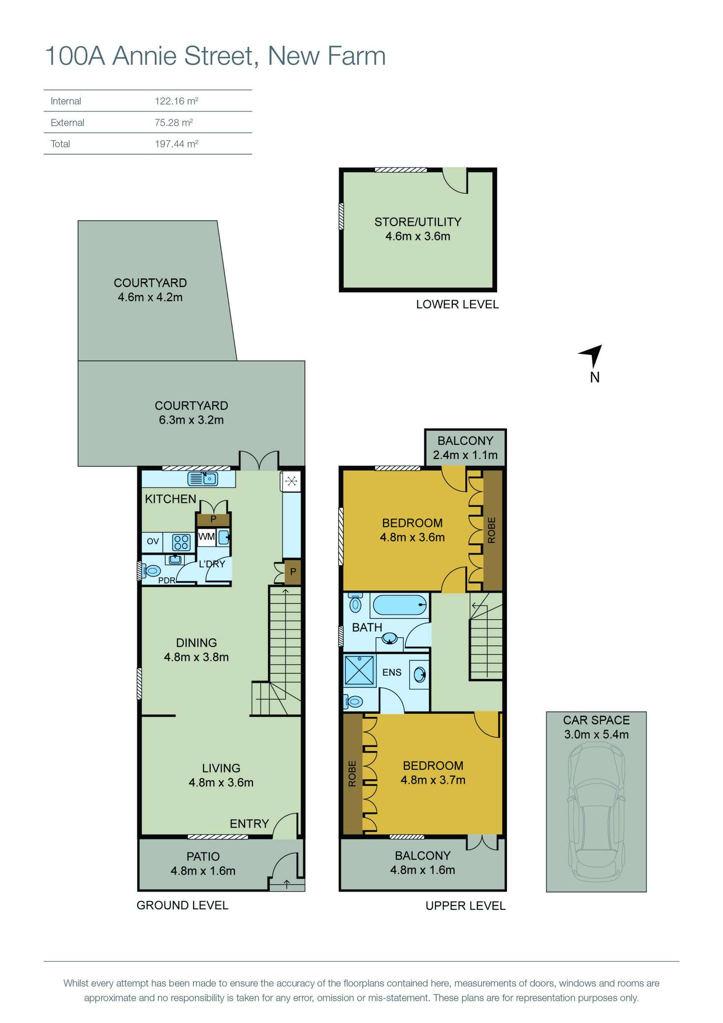 Floorplan of Homely house listing, 100a Annie Street, New Farm QLD 4005