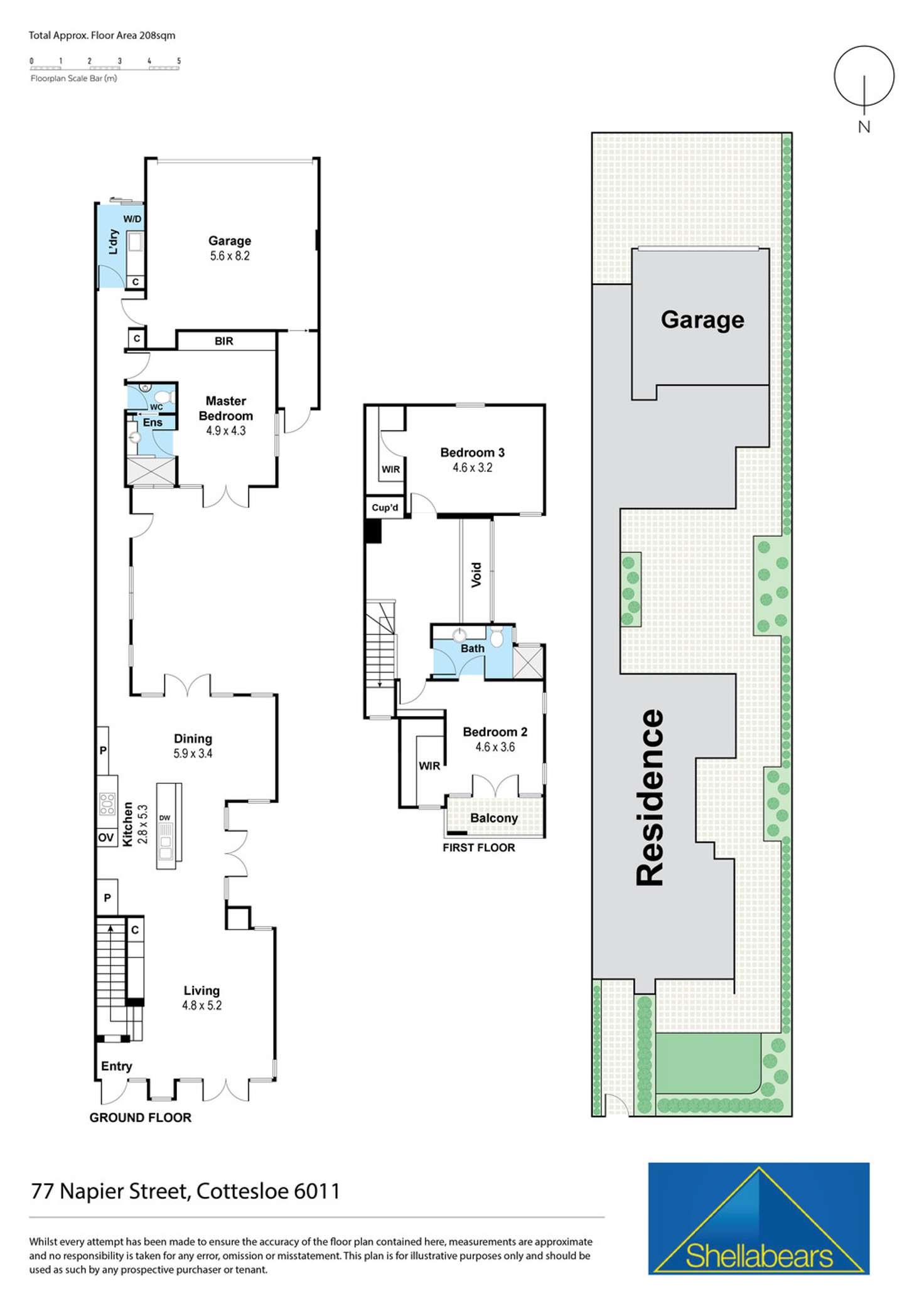 Floorplan of Homely house listing, 77 Napier Street, Cottesloe WA 6011