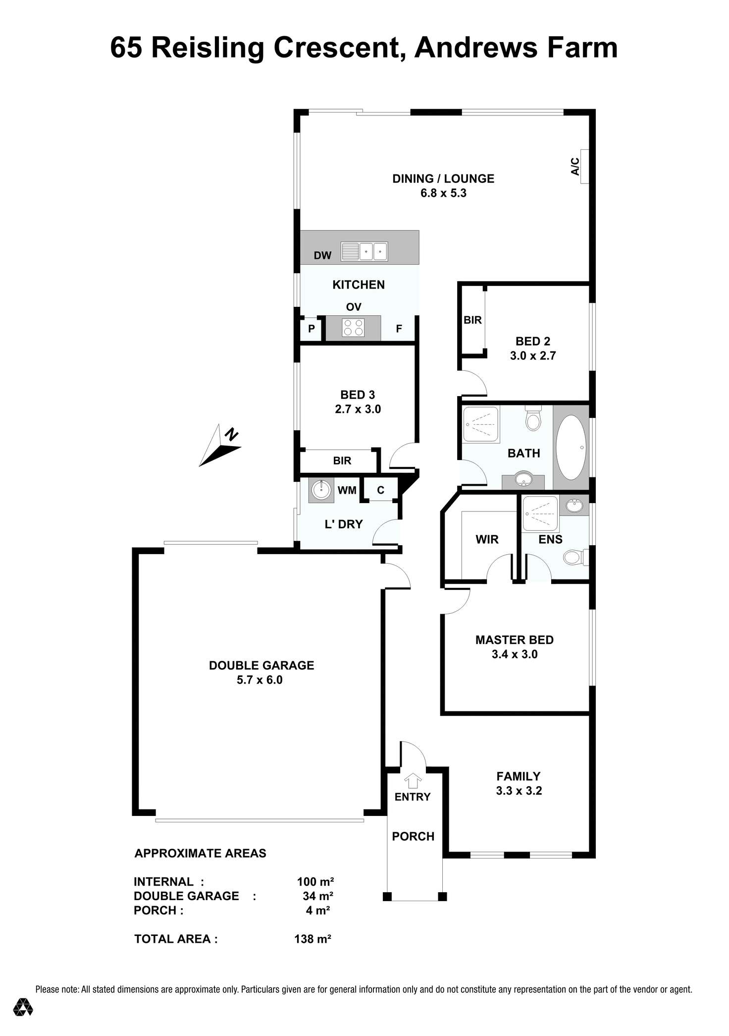 Floorplan of Homely house listing, 65 Riesling Crescent, Andrews Farm SA 5114