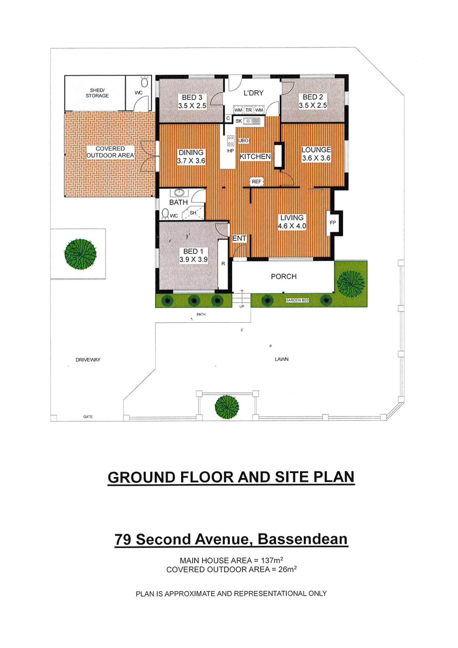 Floorplan of Homely house listing, 79 Second Avenue, Bassendean WA 6054