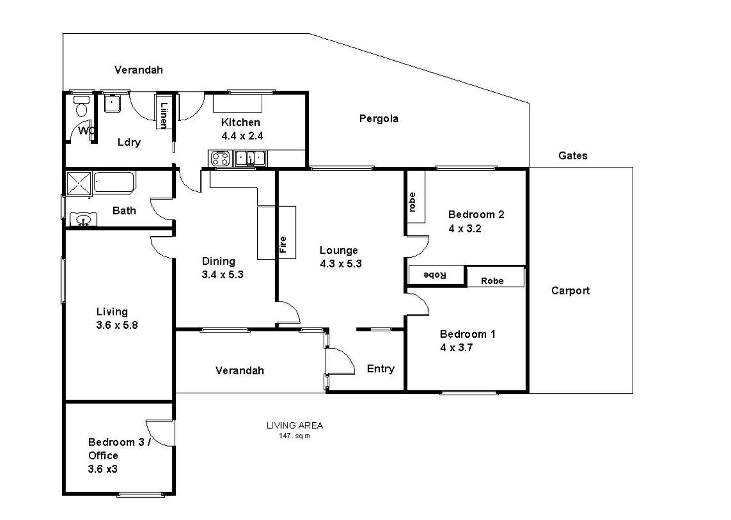 Floorplan of Homely house listing, 1 First Street, Loxton SA 5333