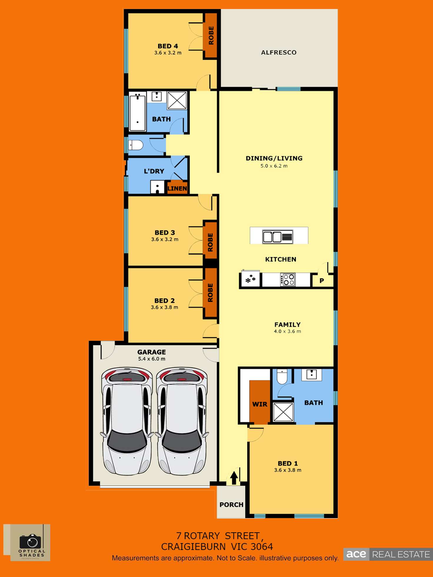 Floorplan of Homely house listing, 7 Rotary Street, Craigieburn VIC 3064