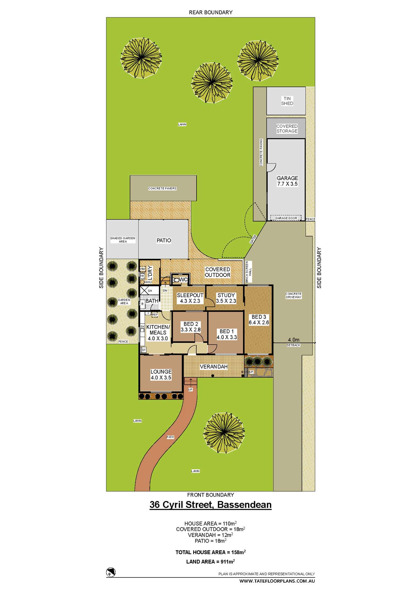 Floorplan of Homely house listing, 36 Cyril Street, Bassendean WA 6054
