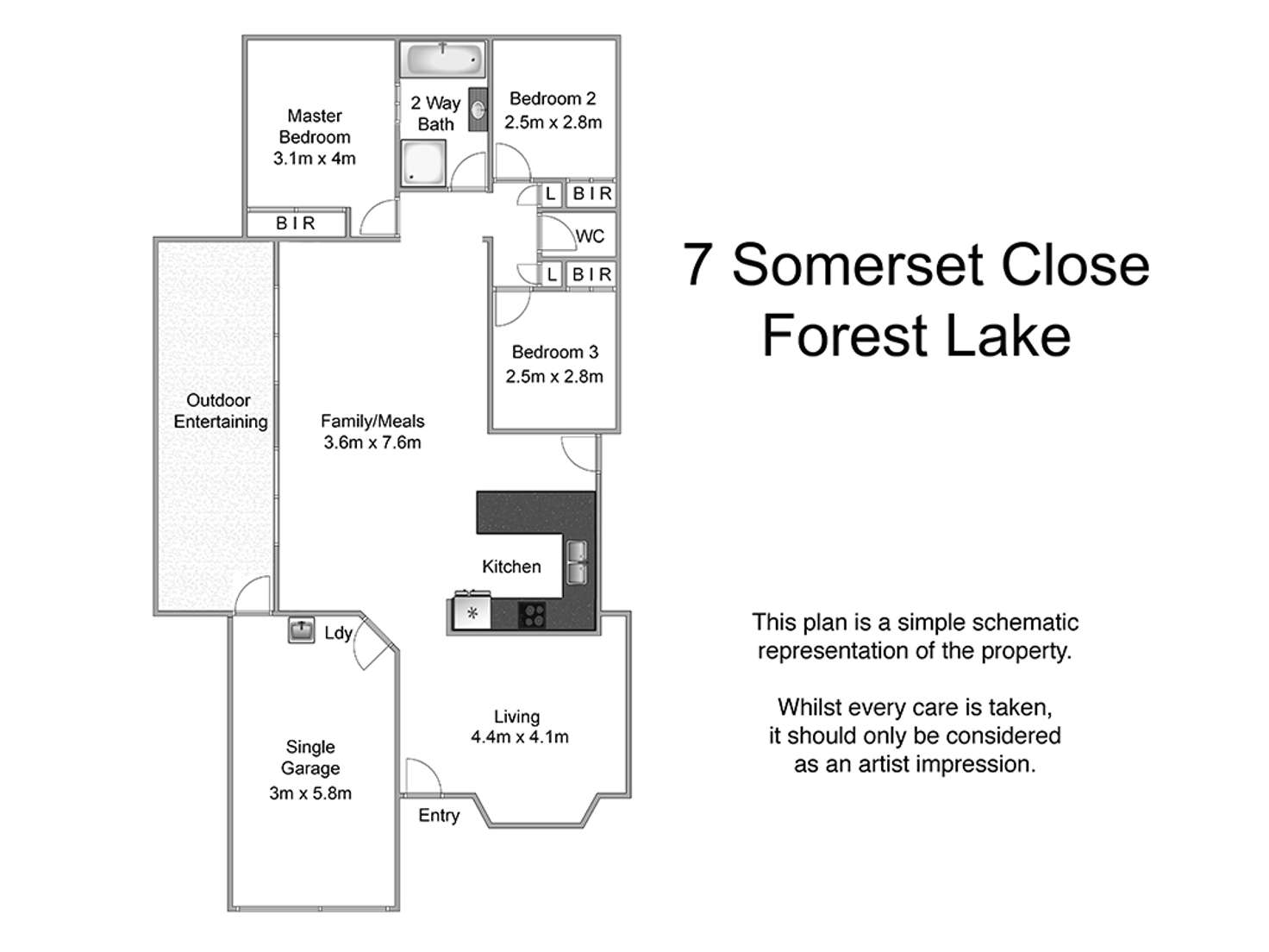 Floorplan of Homely house listing, 7 Somerset Close, Forest Lake QLD 4078