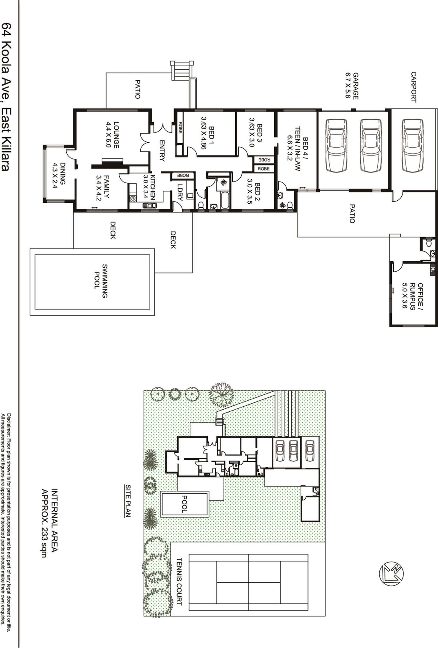 Floorplan of Homely house listing, 64 Koola Avenue, East Killara NSW 2071