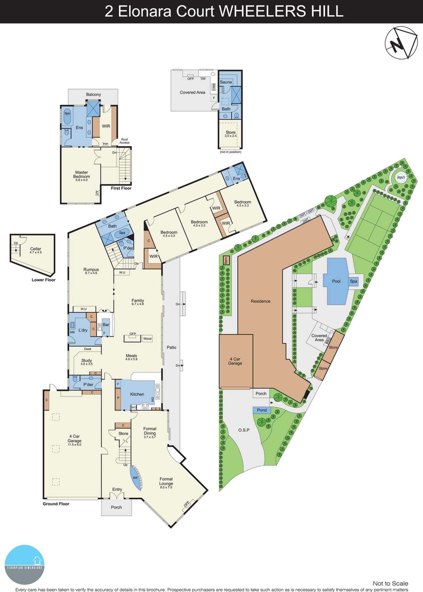 Floorplan of Homely house listing, 2 Elonara Court, Wheelers Hill VIC 3150