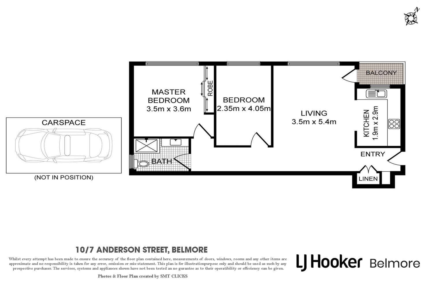 Floorplan of Homely apartment listing, 10/7 Anderson Street, Belmore NSW 2192
