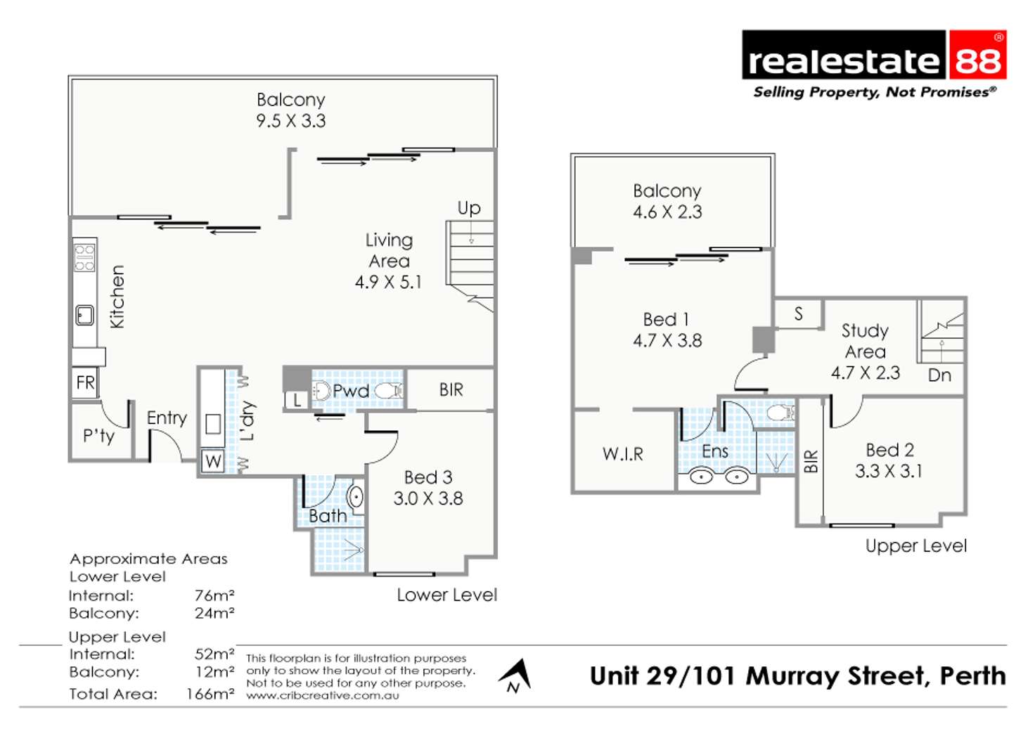 Floorplan of Homely apartment listing, 29/101 Murray Street, Perth WA 6000