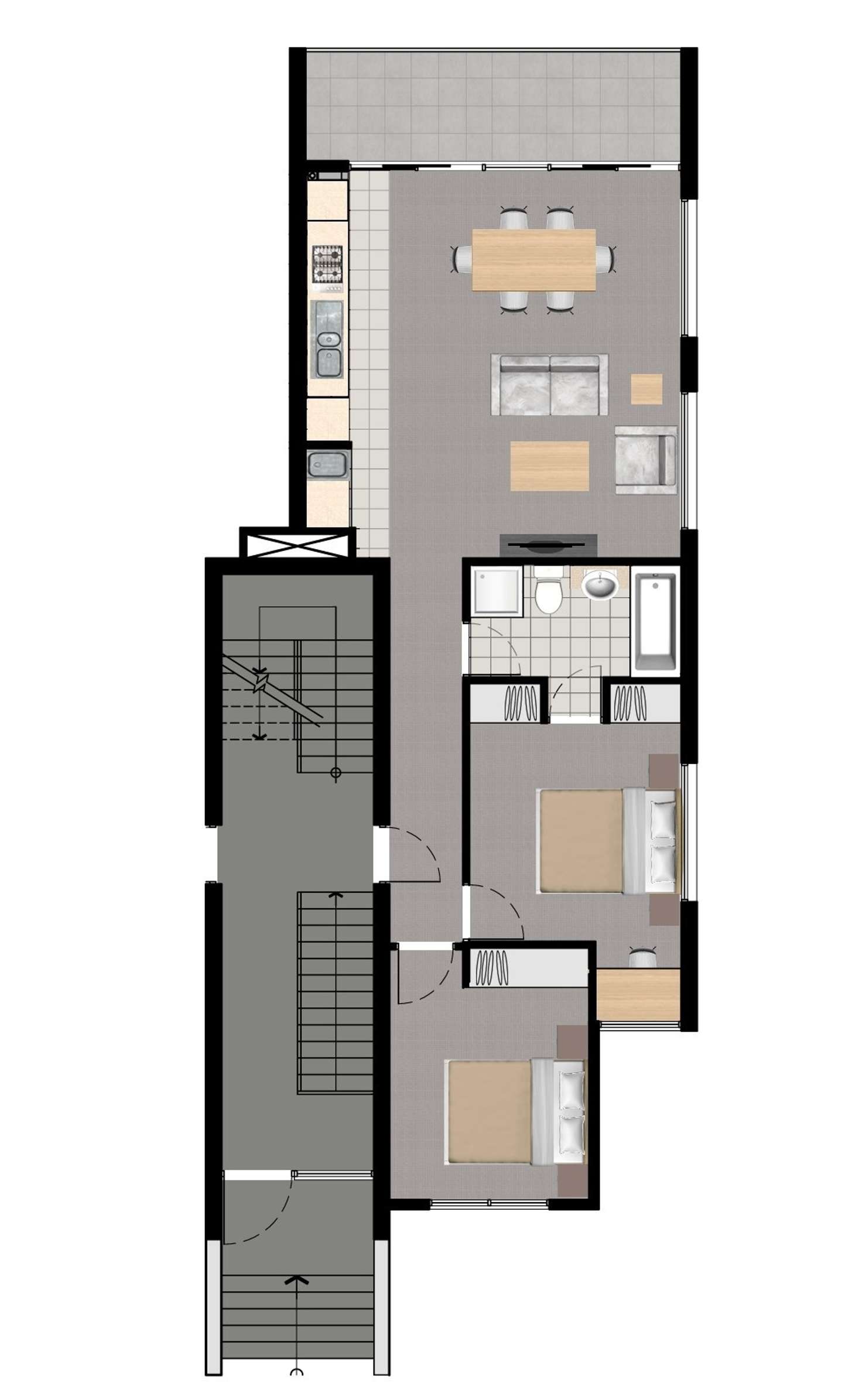 Floorplan of Homely apartment listing, 102/11 Collared Close, Bundoora VIC 3083