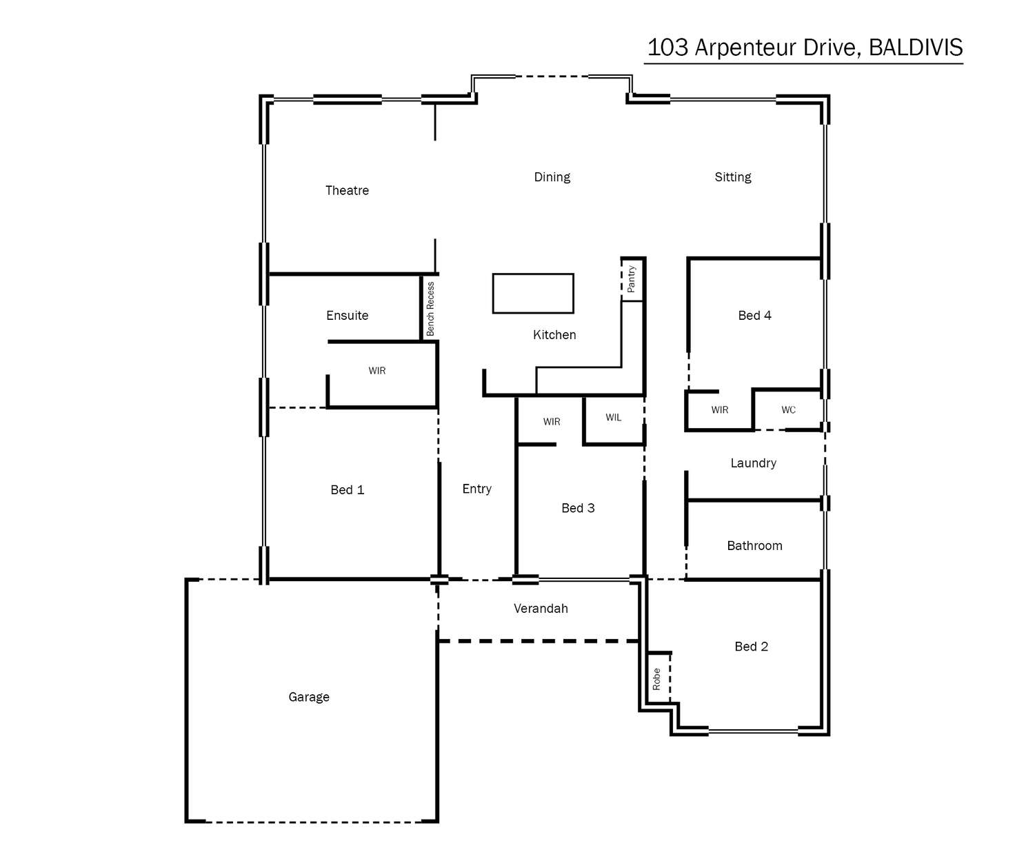 Floorplan of Homely house listing, 103 Arpenteur Drive, Baldivis WA 6171