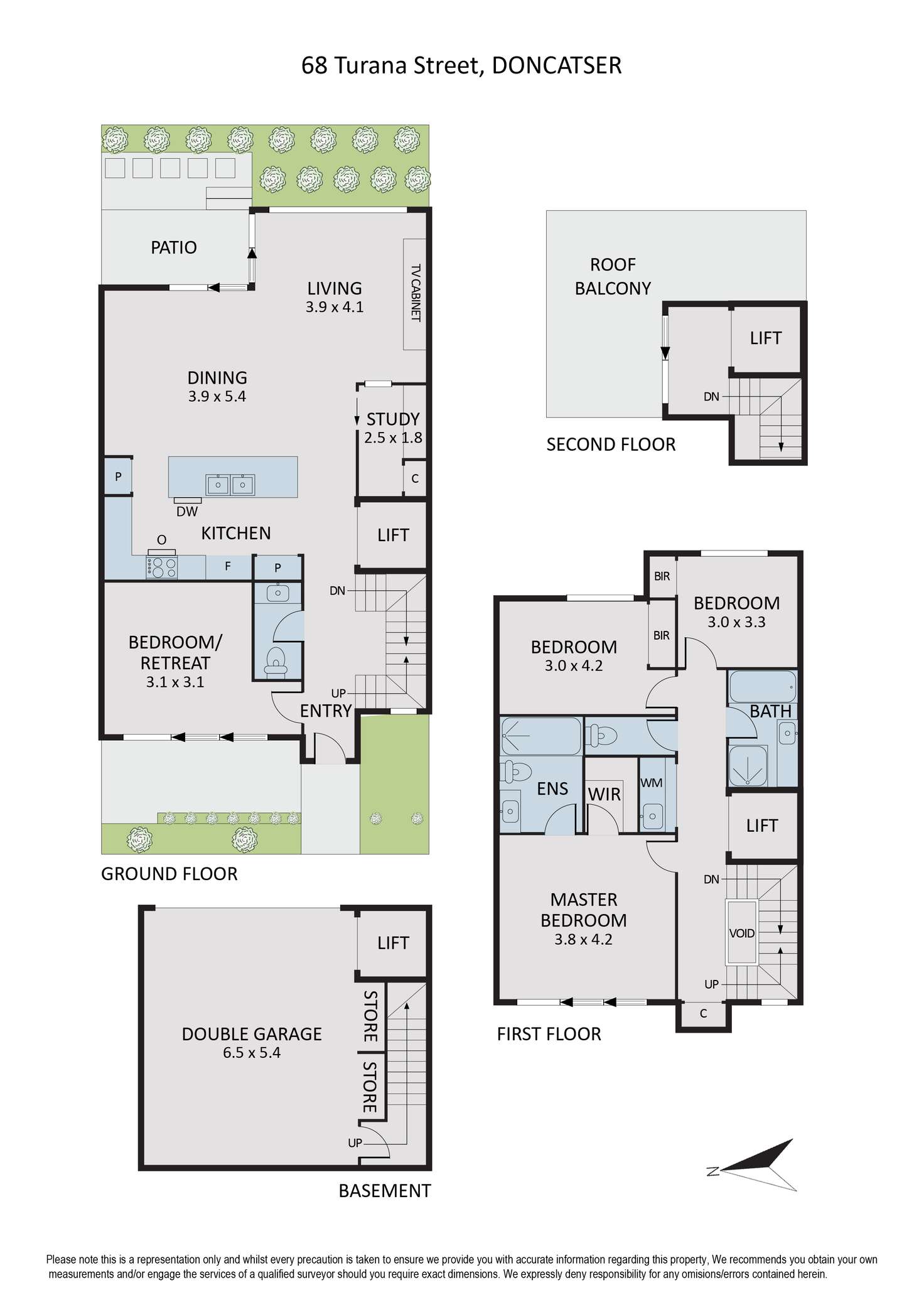 Floorplan of Homely house listing, 68 Turana Street, Doncaster VIC 3108