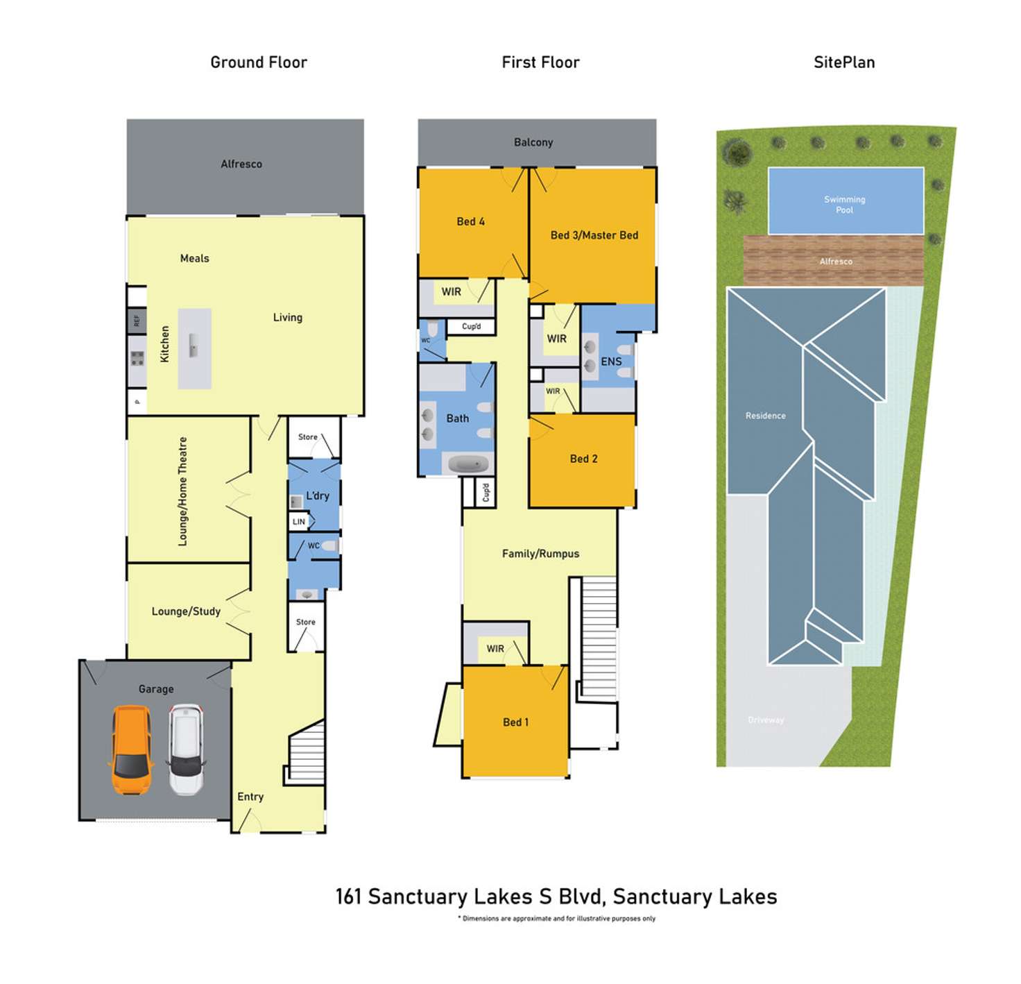 Floorplan of Homely house listing, 161 Sanctuary Lakes South Boulevard, Sanctuary Lakes VIC 3030