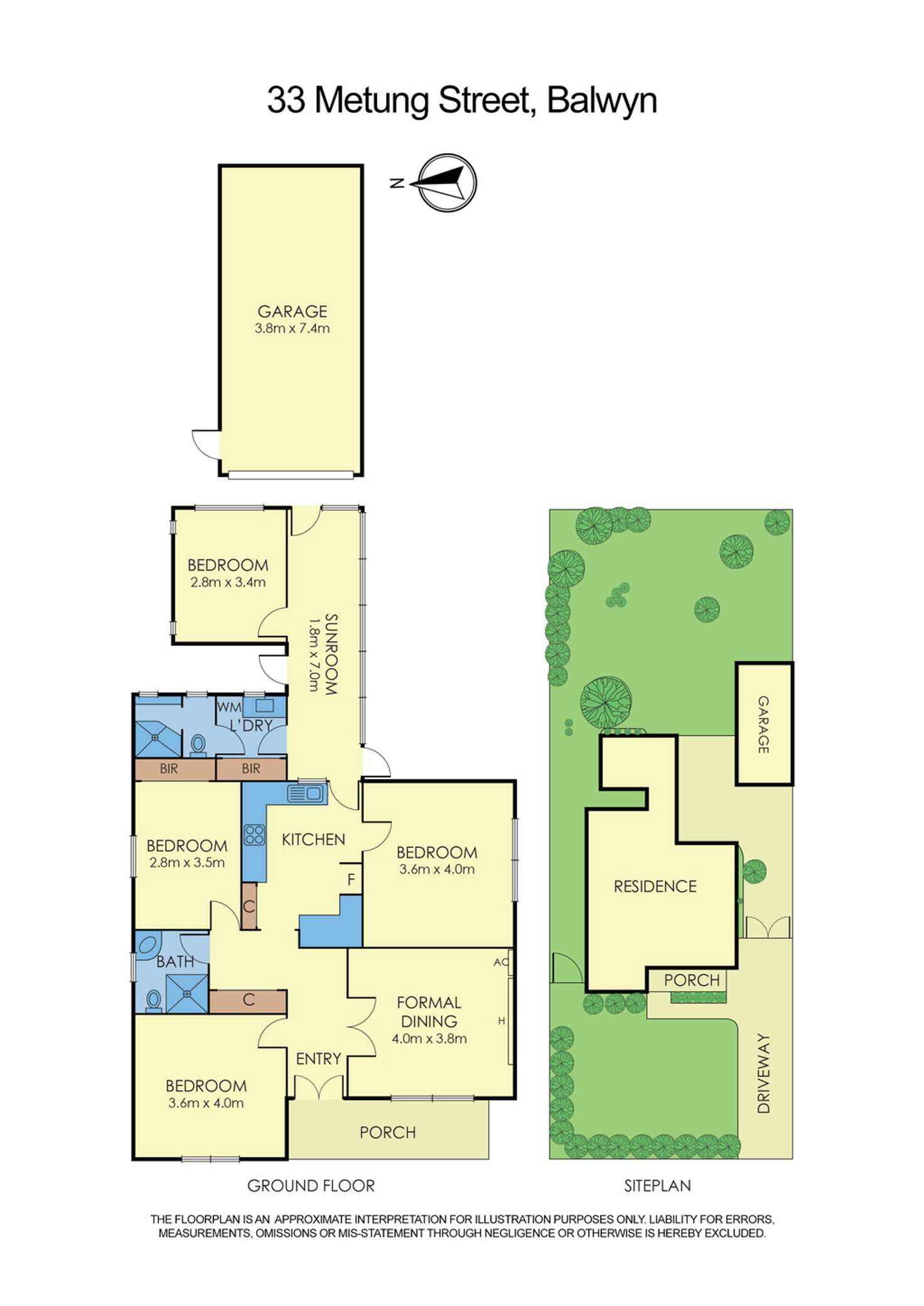 Floorplan of Homely house listing, 33 Metung Street, Balwyn VIC 3103