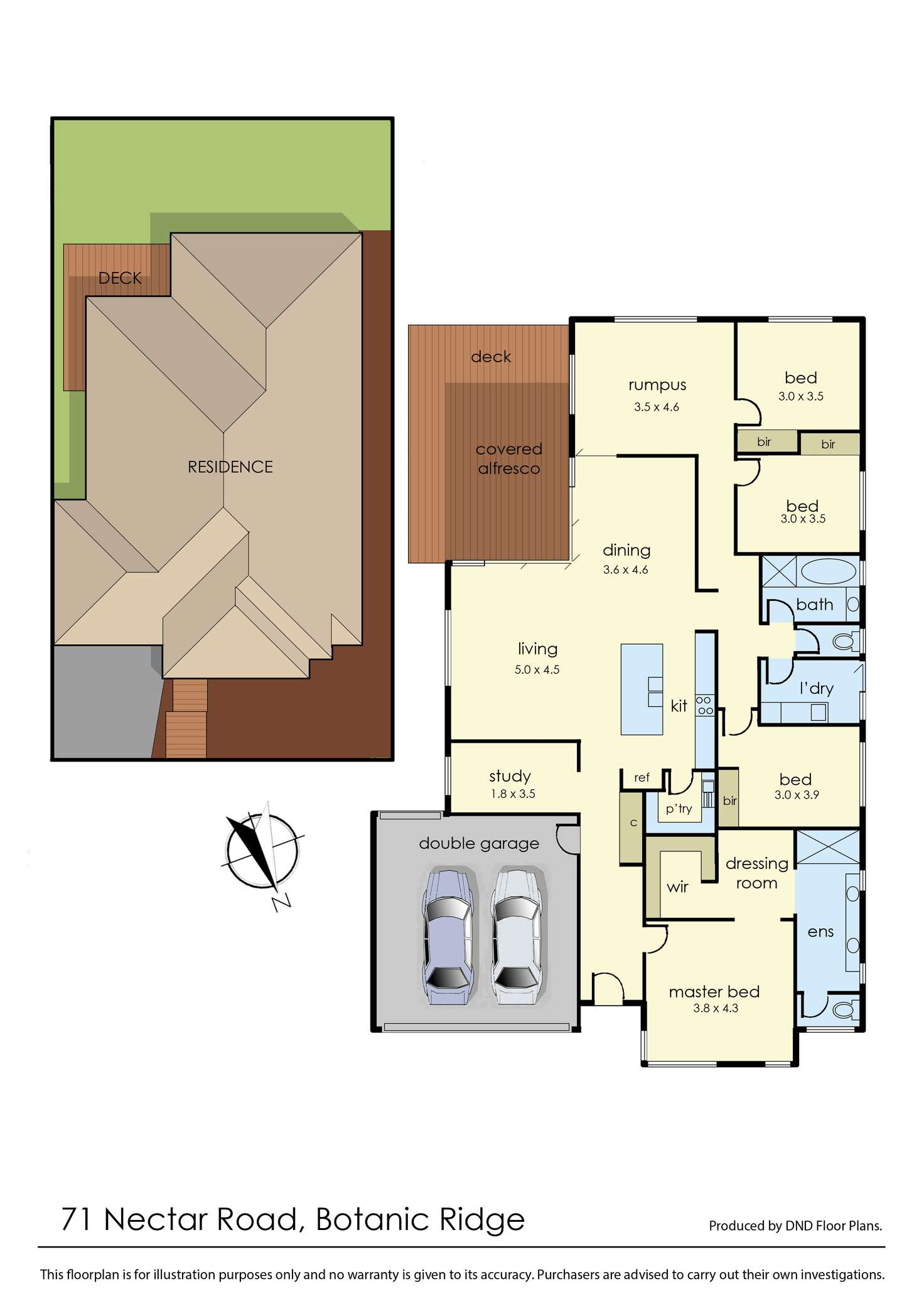 Floorplan of Homely house listing, 71 Nectar Road, Botanic Ridge VIC 3977