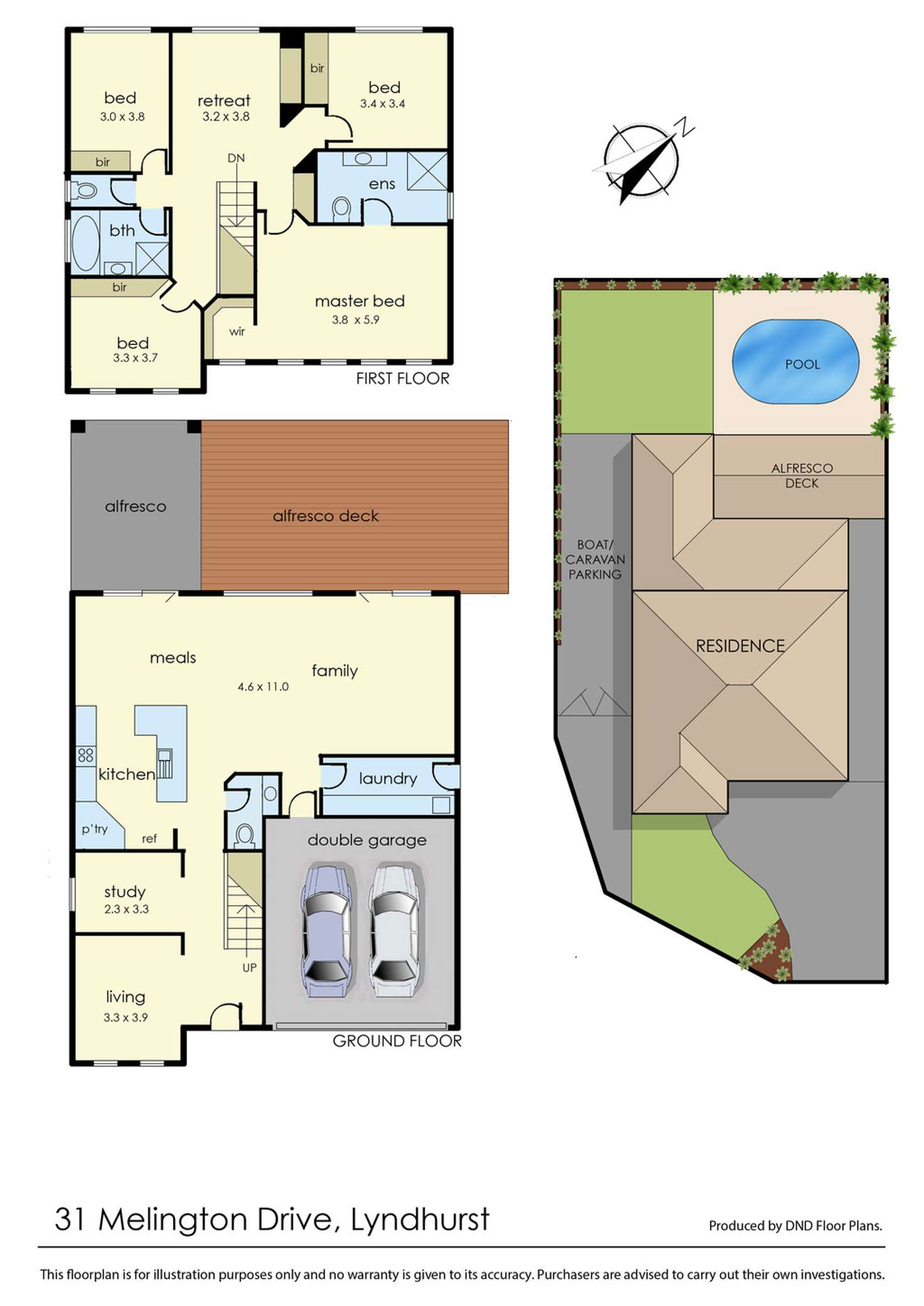 Floorplan of Homely house listing, 31 Melington Drive, Lyndhurst VIC 3975