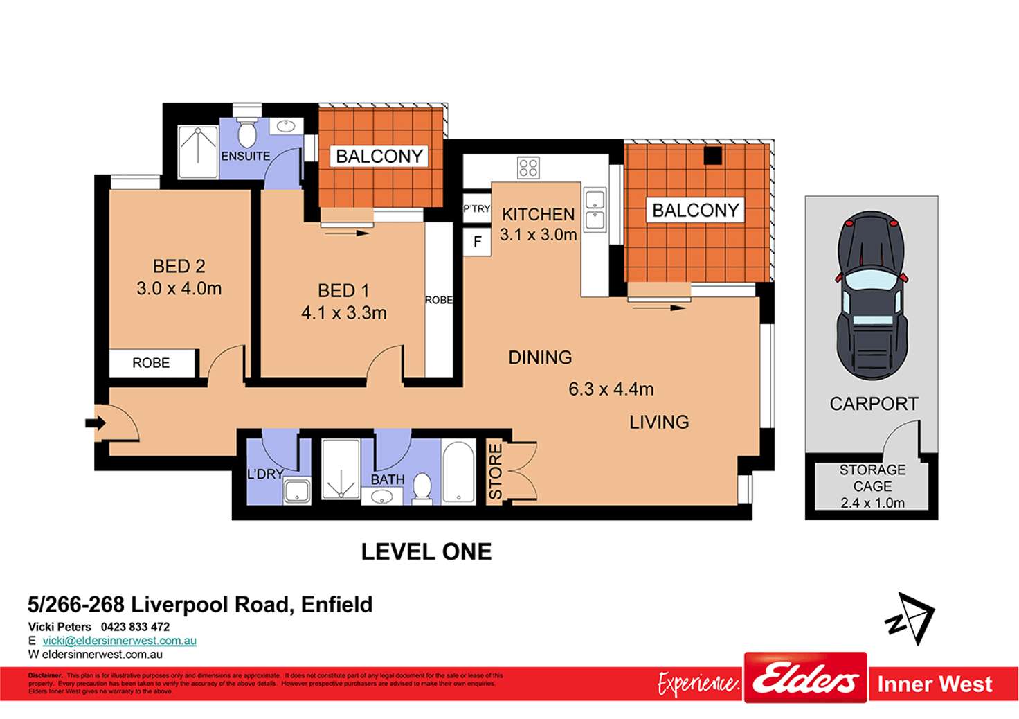 Floorplan of Homely unit listing, 5/266-268 Liverpool Road, Enfield NSW 2136